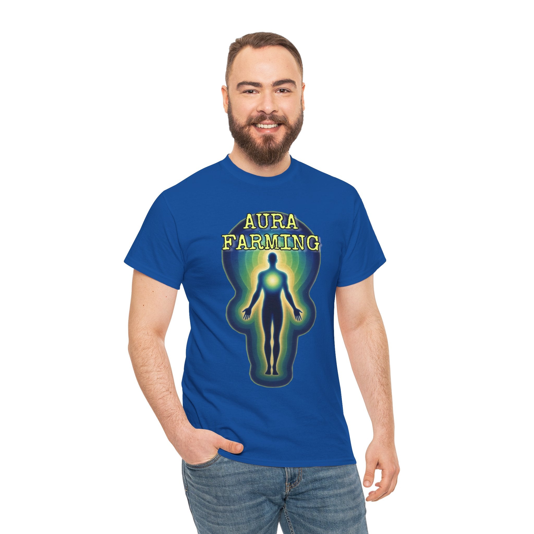"Aura Farming" — Spiritual Energy Graphic Tee
