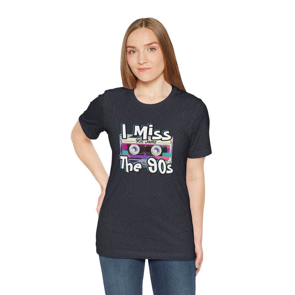 "I Miss The 90s" Retro Cassette Nostalgia Graphic Tee