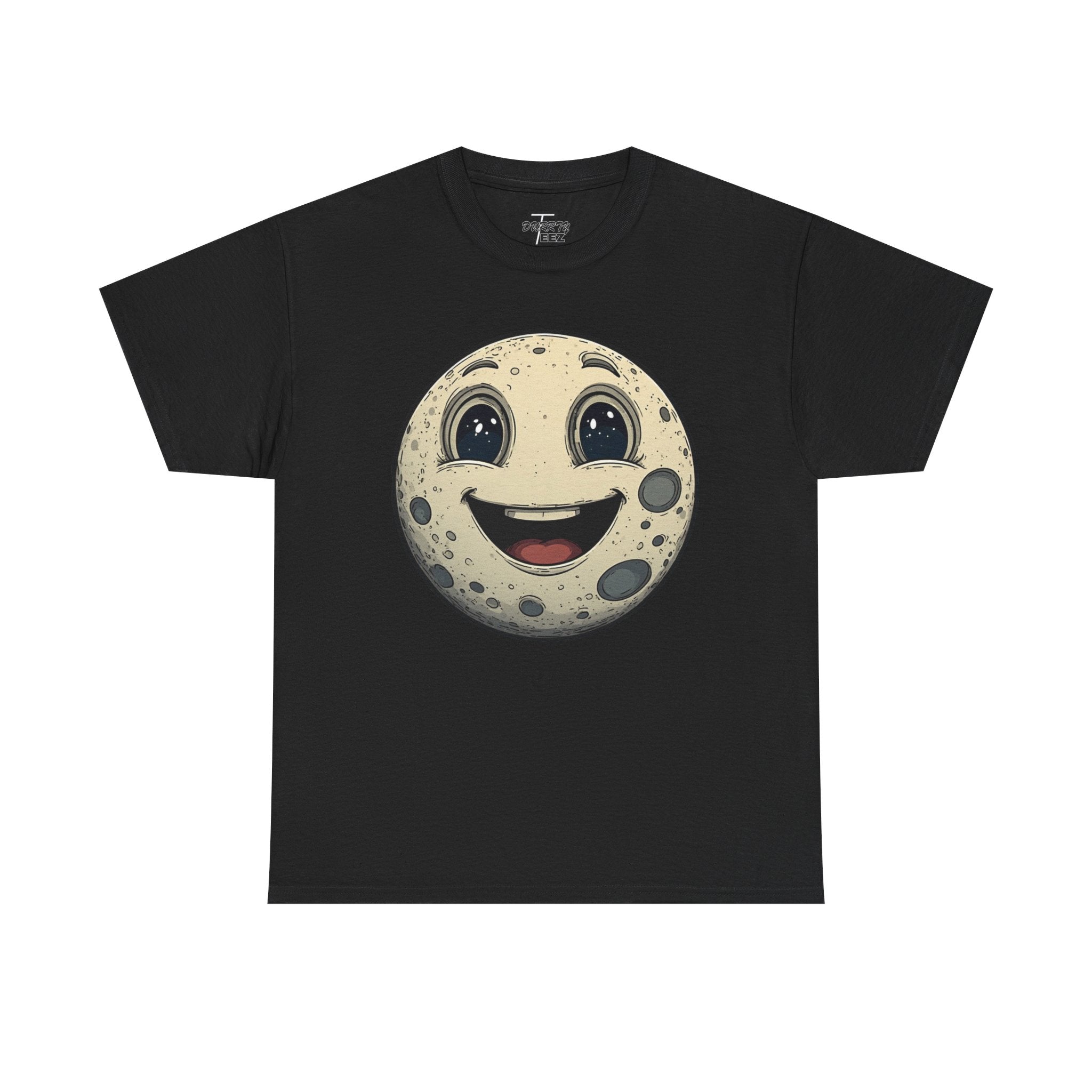 Happy Moonface T-Shirt — Cute Vintage Moon