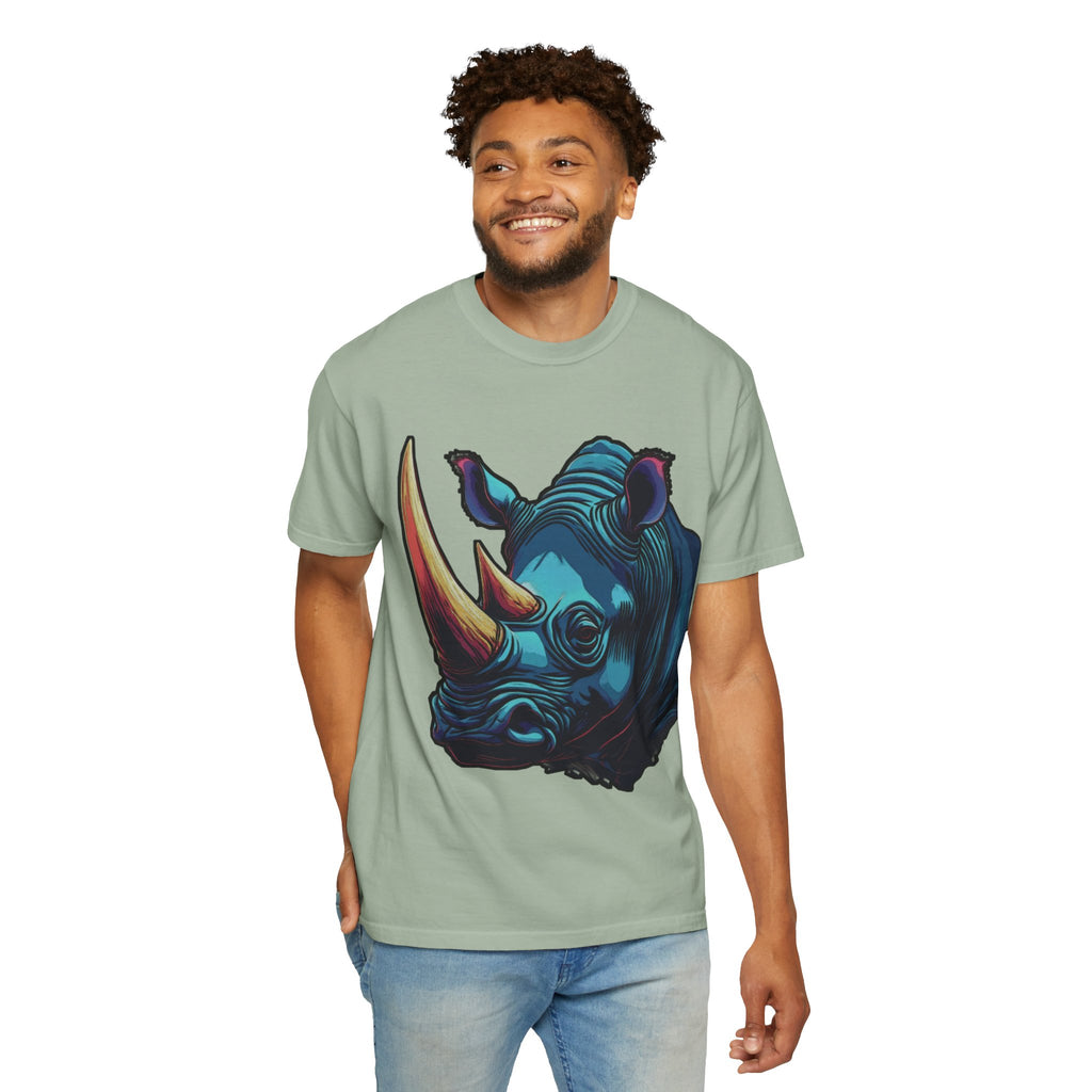 "Rhino Head" Graphic T-Shirt — Bold Animal