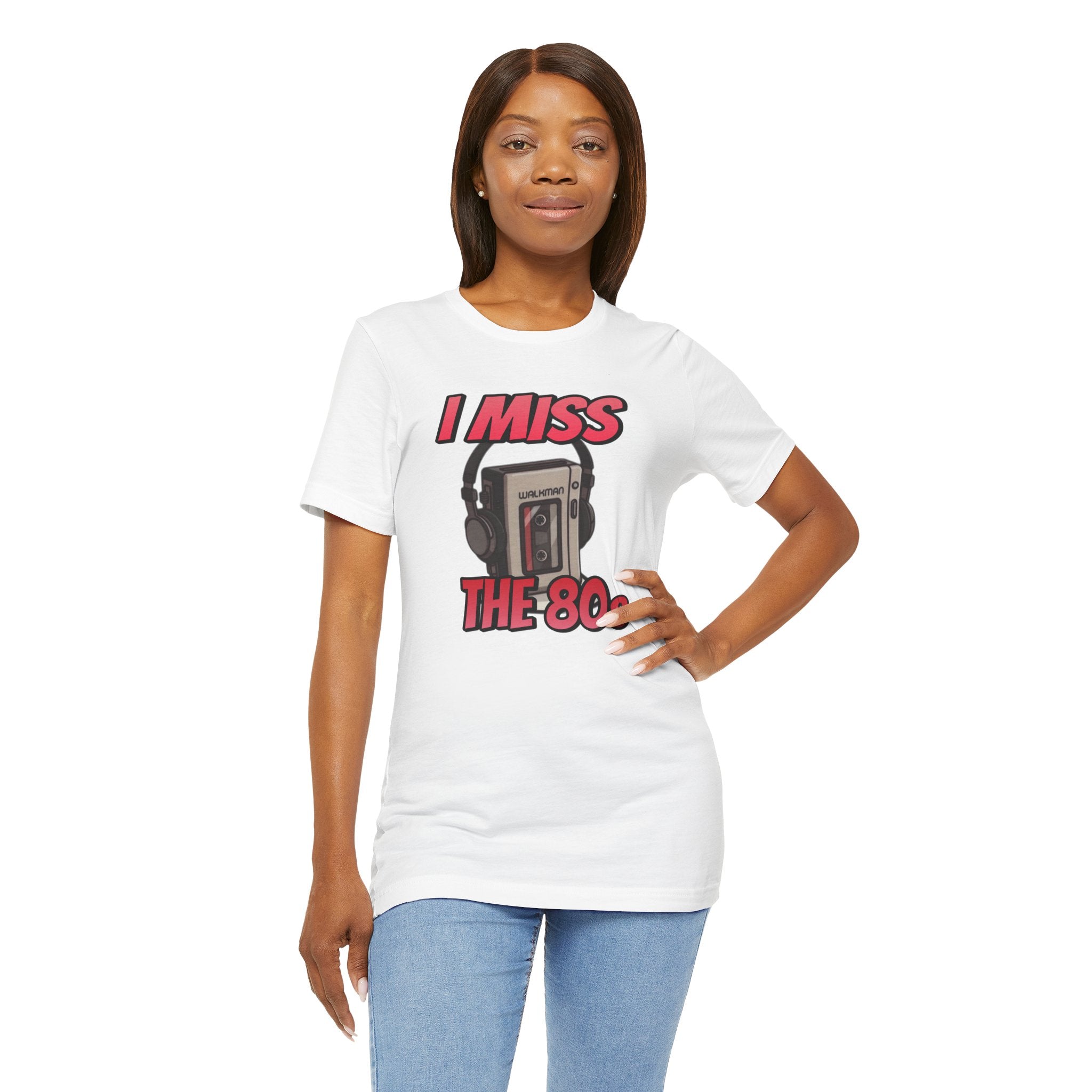 "I Miss the 80s" Retro Walkman Nostalgia Graphic Tee