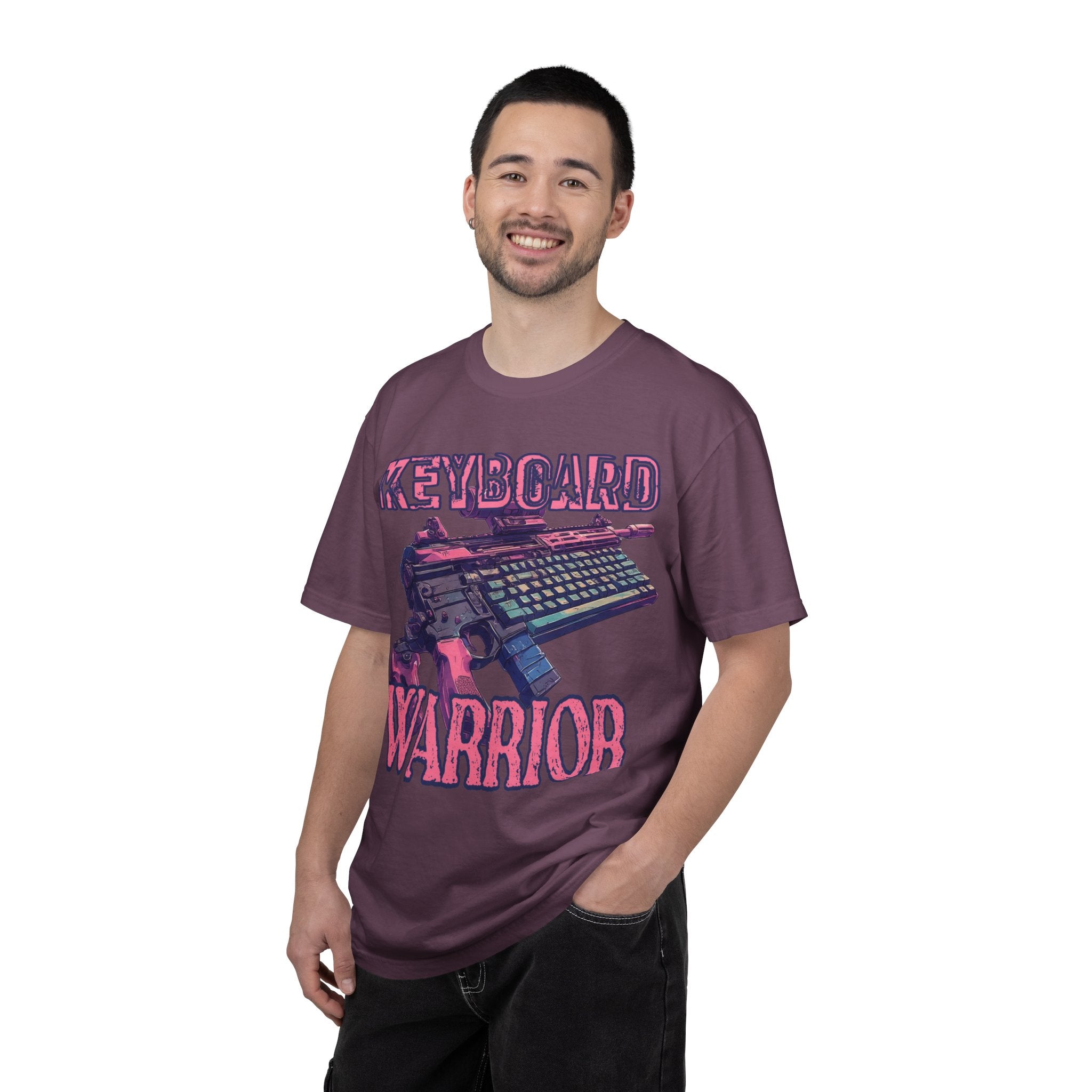"Keyboard Warrior" Pink Graphic Tee