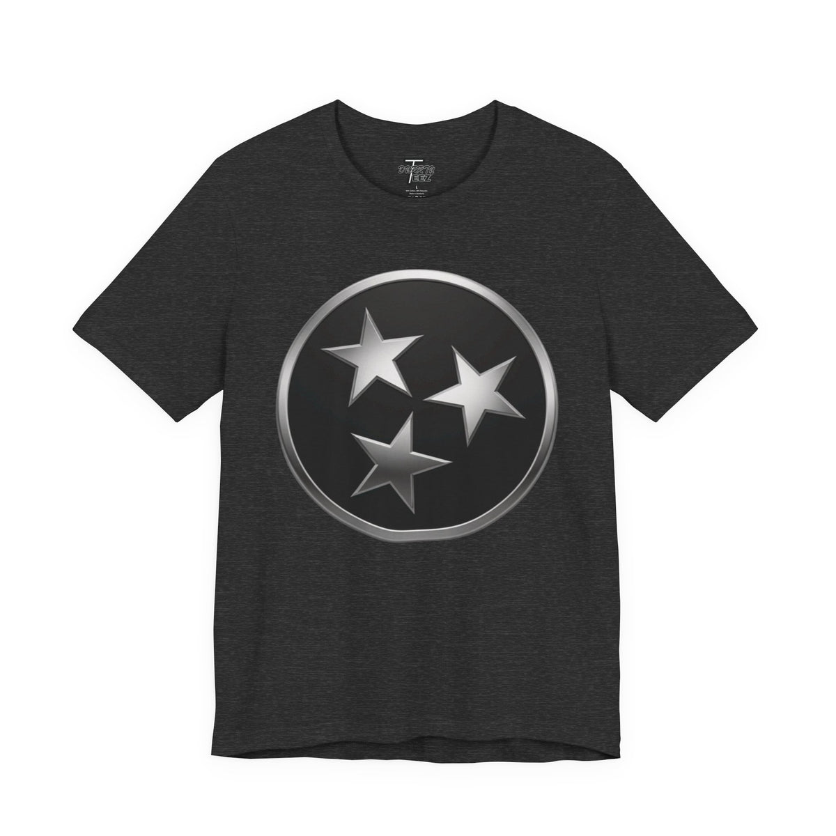 "Tennessee Pride" Metallic Black State Emblem Graphic Tee