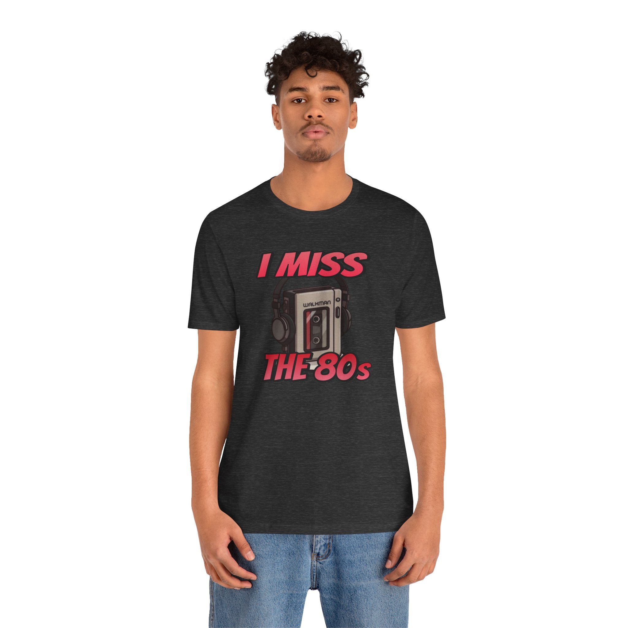"I Miss the 80s" Retro Walkman Nostalgia Graphic Tee