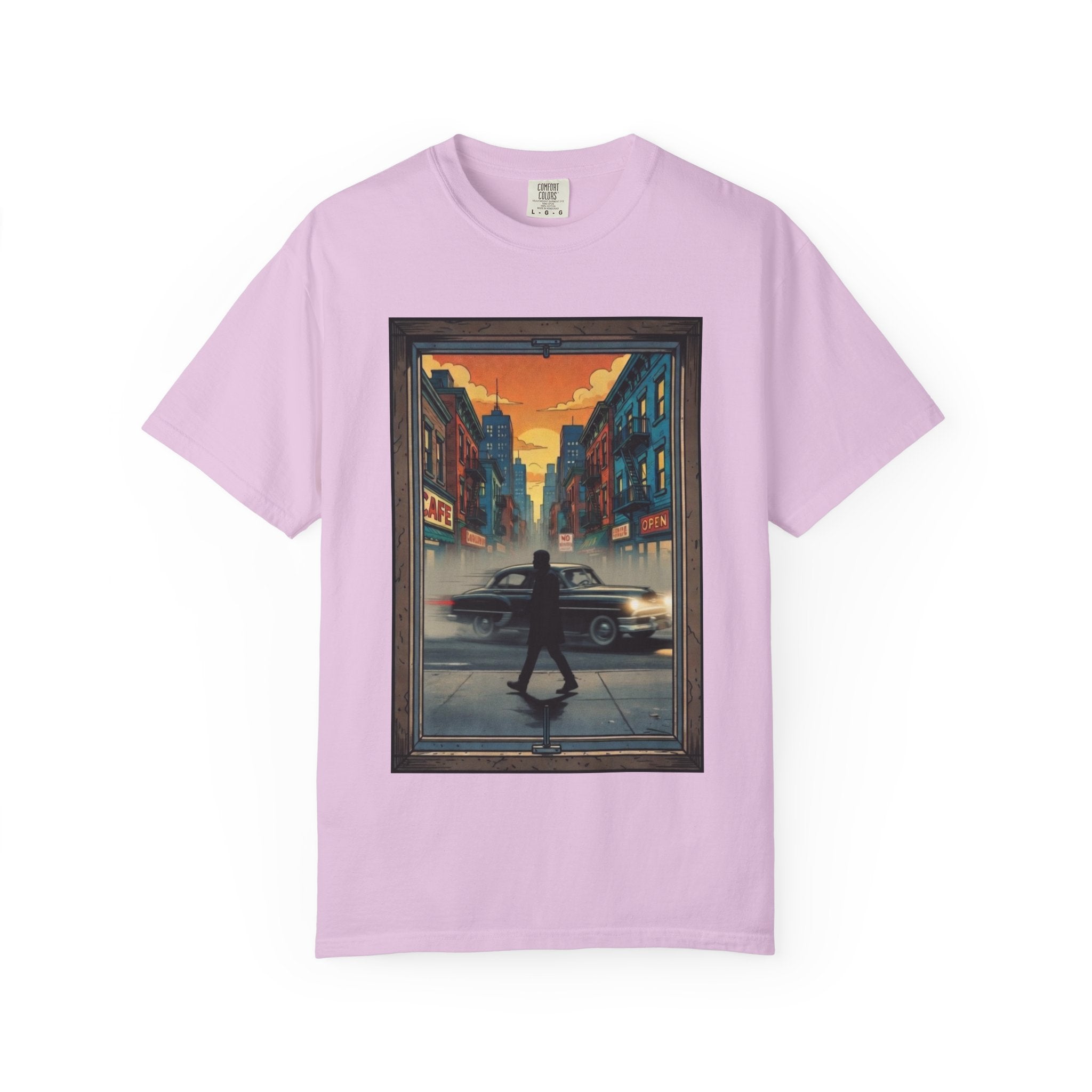 "Walking Alone" City Sidewalk Graphic Tee