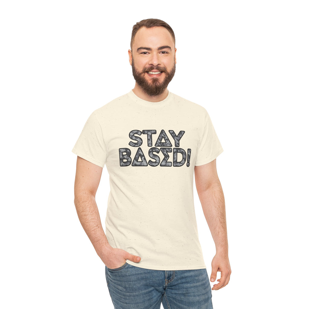 "Stay Based!" Urban Camo Graphic Tee