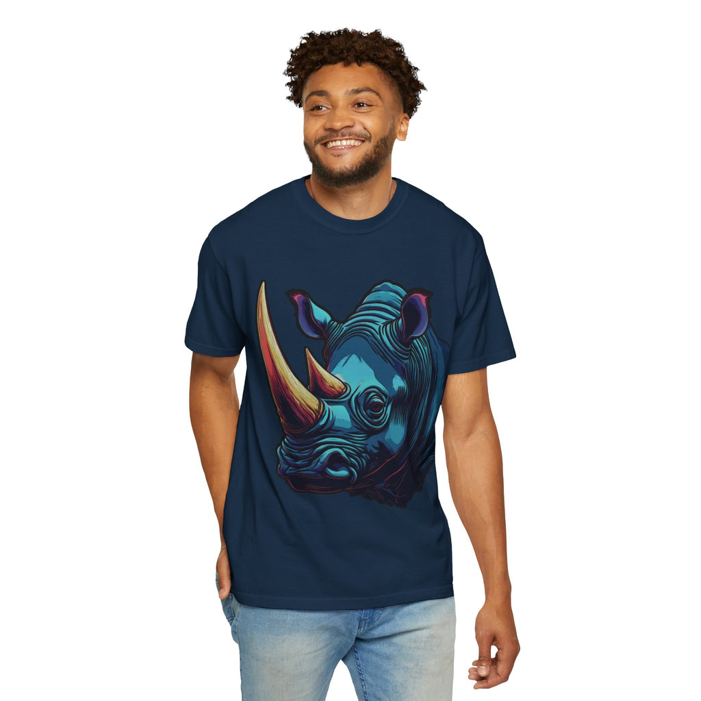 "Rhino Head" Graphic T-Shirt — Bold Animal