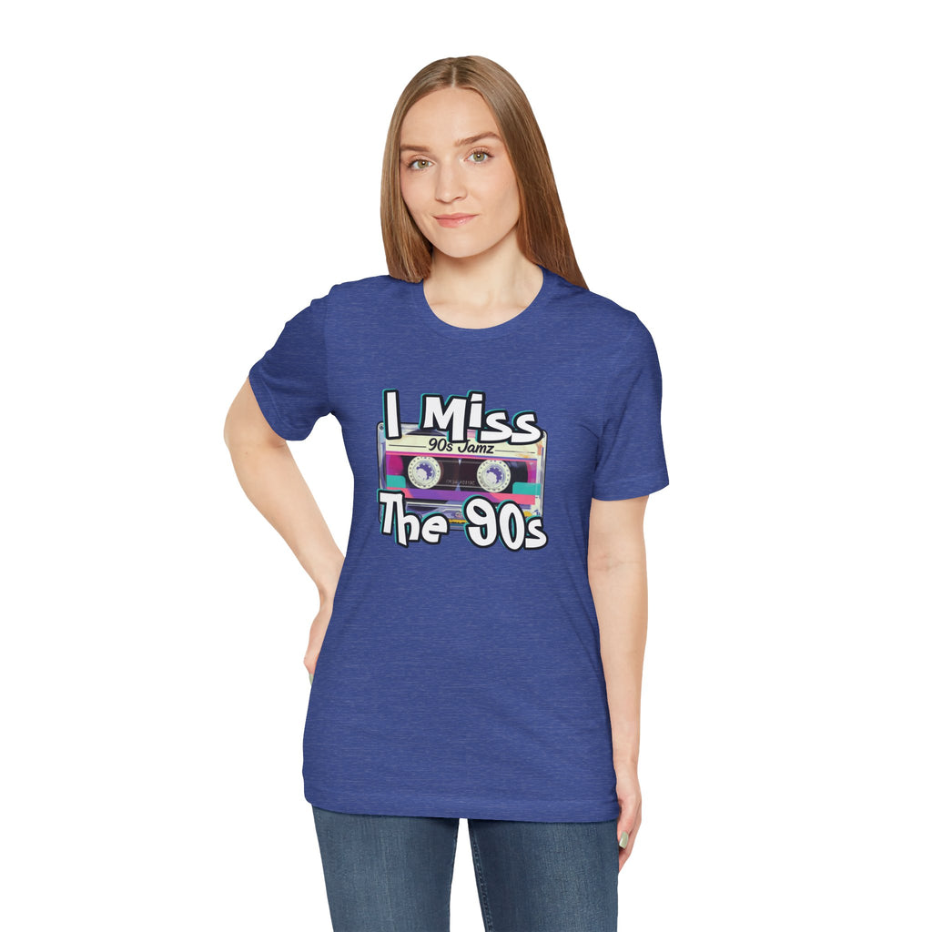"I Miss The 90s" Retro Cassette Nostalgia Graphic Tee