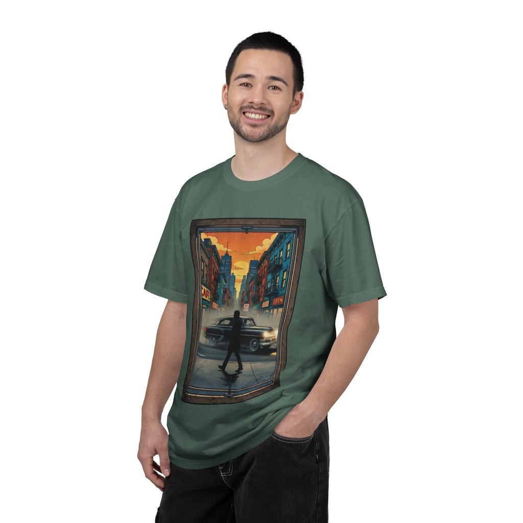 "Walking Alone" City Sidewalk Graphic Tee