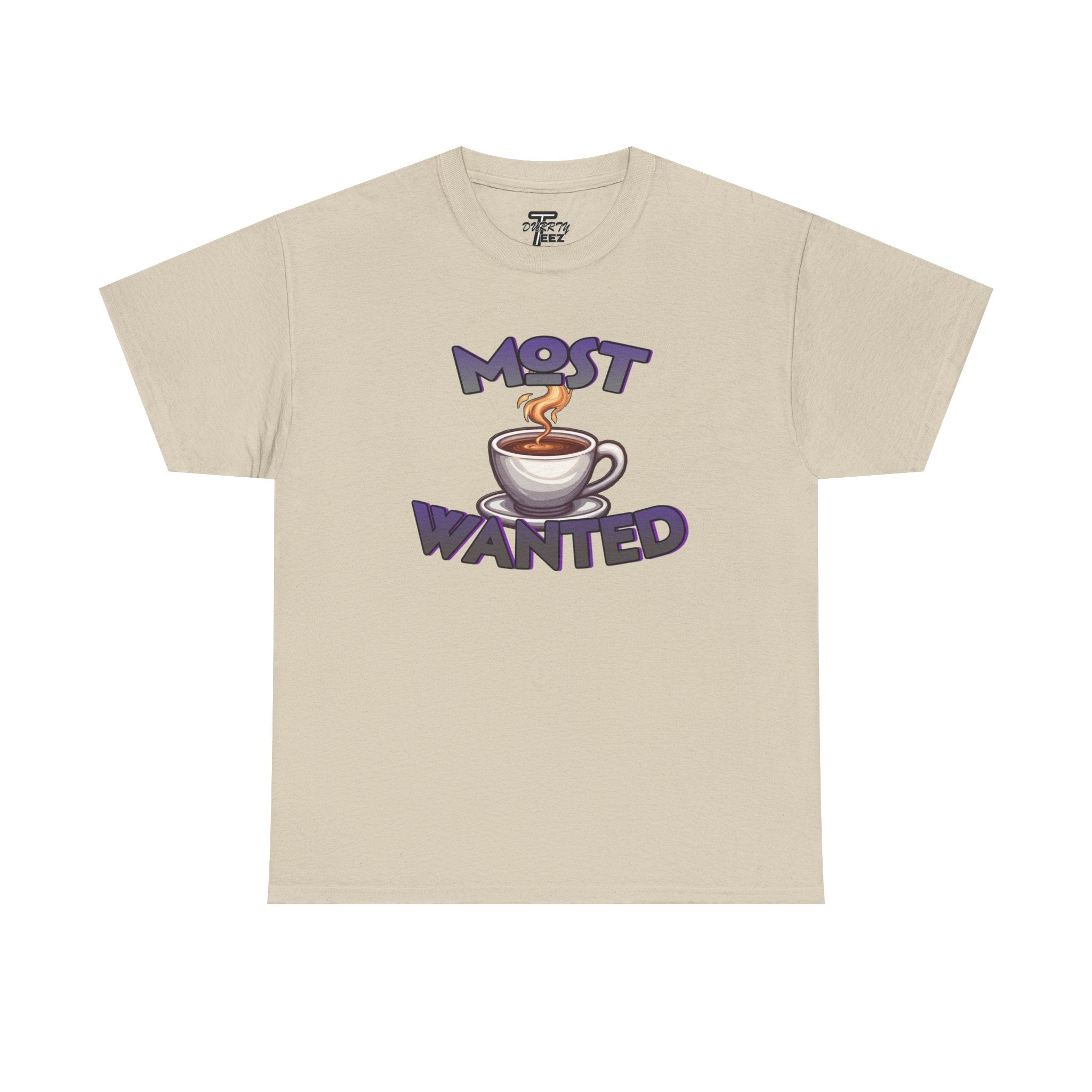 "Most Wanted" Cute Coffee Lover Graphic Tee