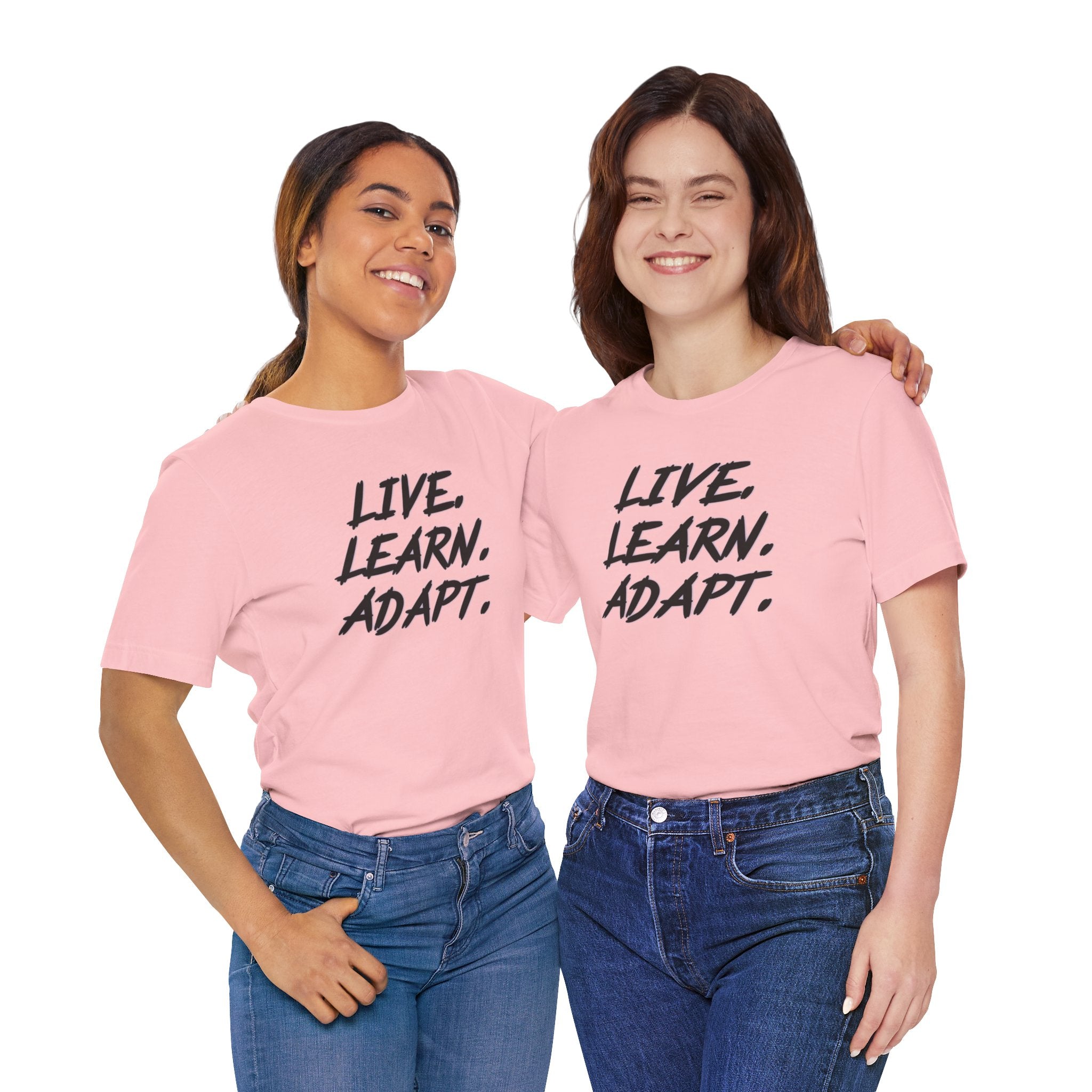 "Live. Learn. Adapt." Inspirational Motivational Graphic Tee
