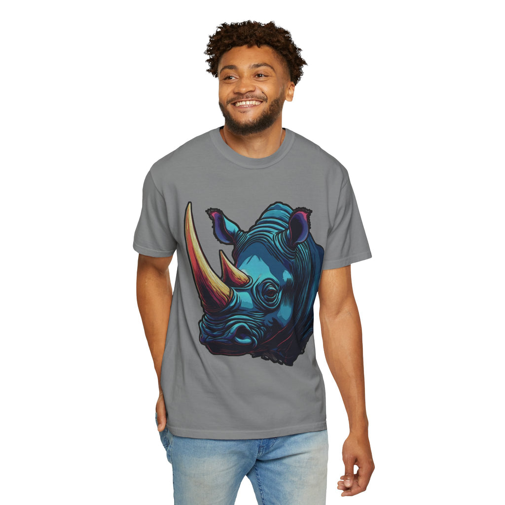 "Rhino Head" Graphic T-Shirt — Bold Animal
