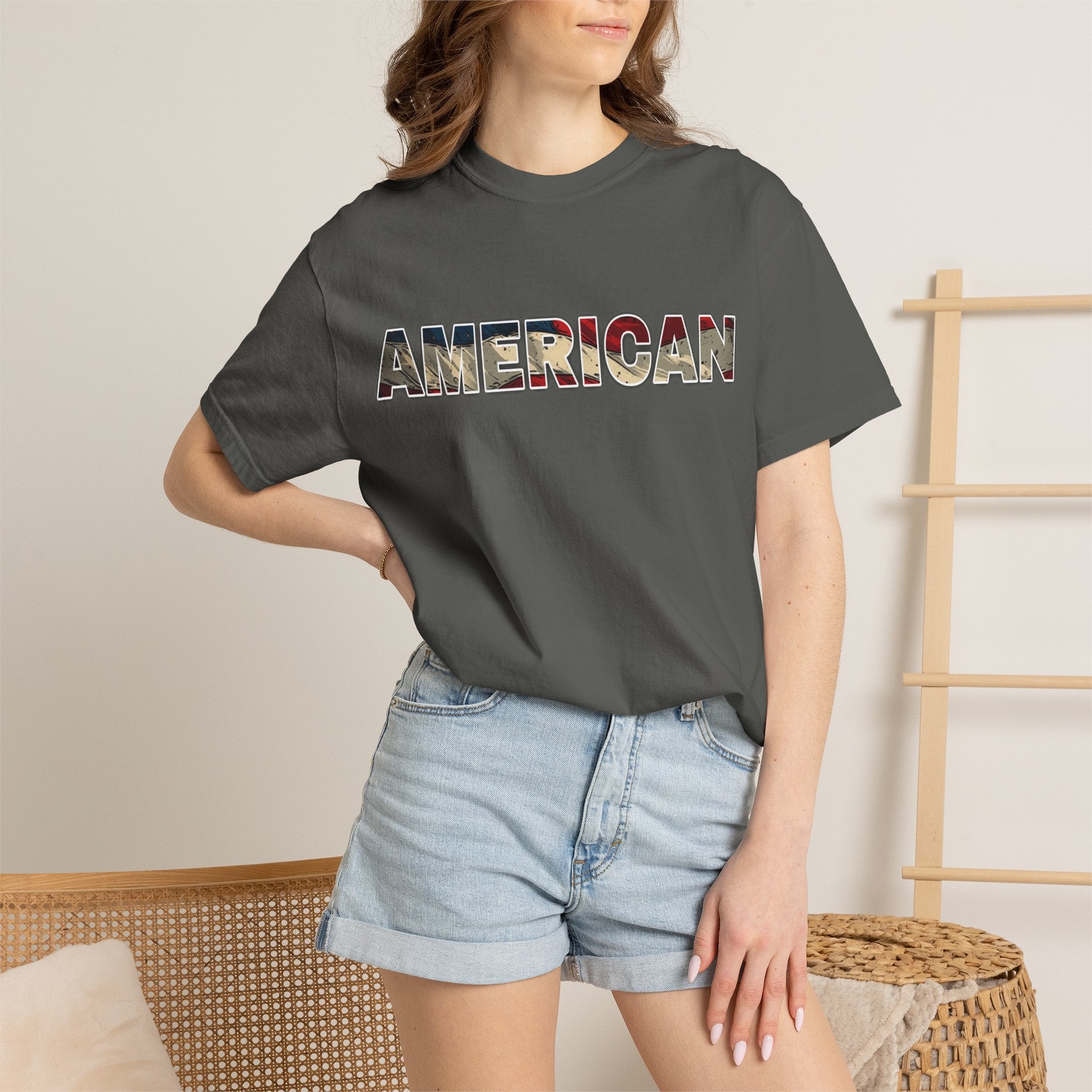 'AMERICAN' Patriotic Graphic Tee
