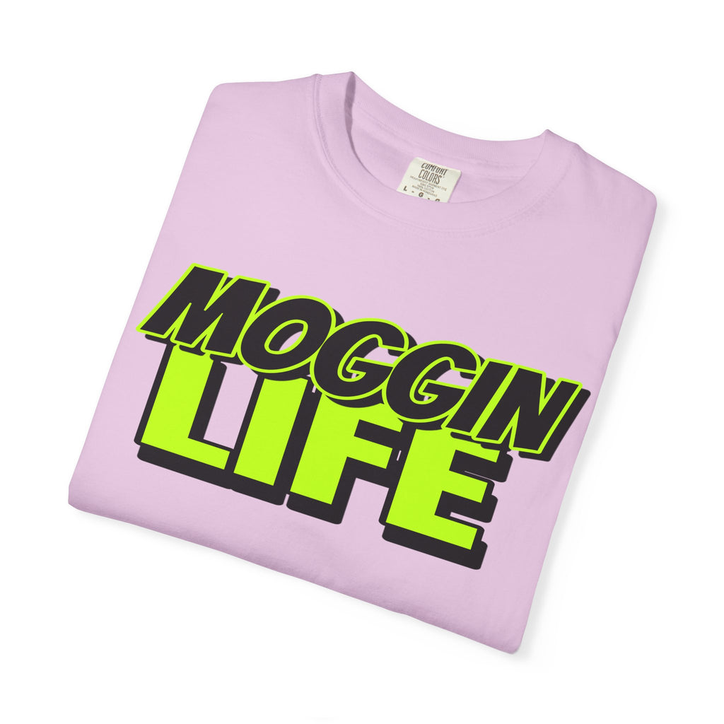"Moggin Life" — Bold Neon Graphic Tee