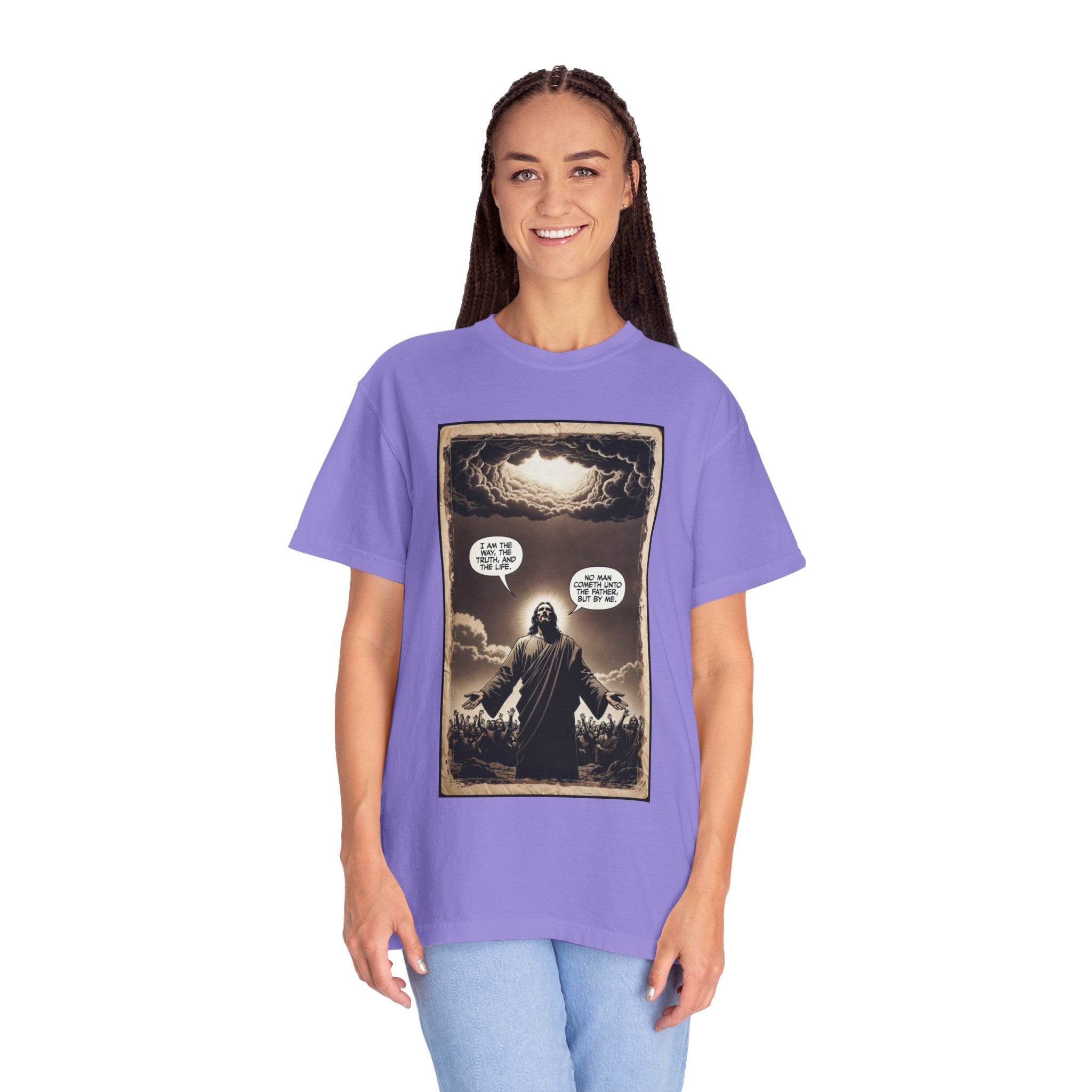 Jesus Comic Panel "I Am The Way" Graphic Tee