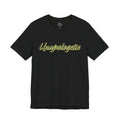 "Unapologetic" Bold Gold Lettering Graphic Tee