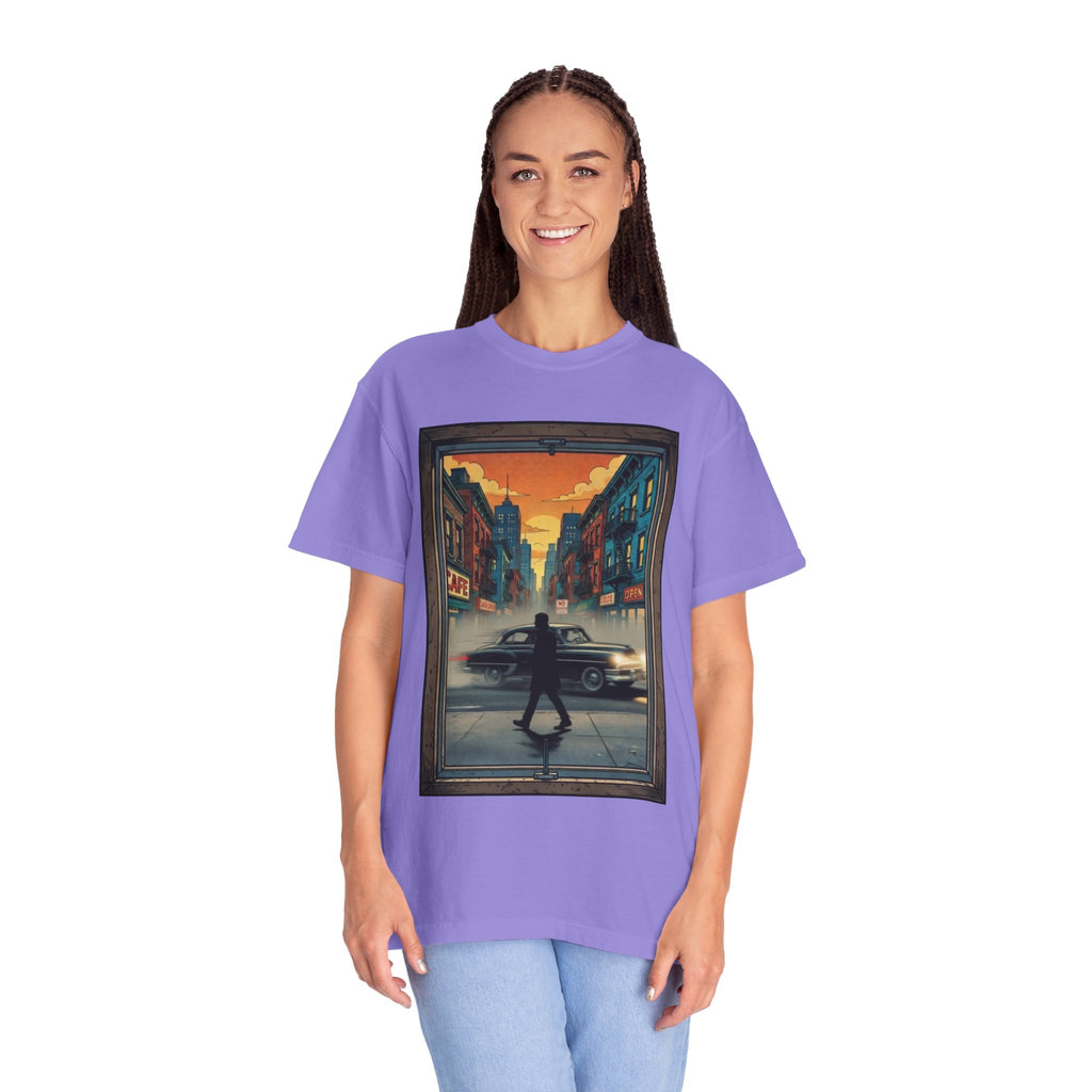 "Walking Alone" City Sidewalk Graphic Tee