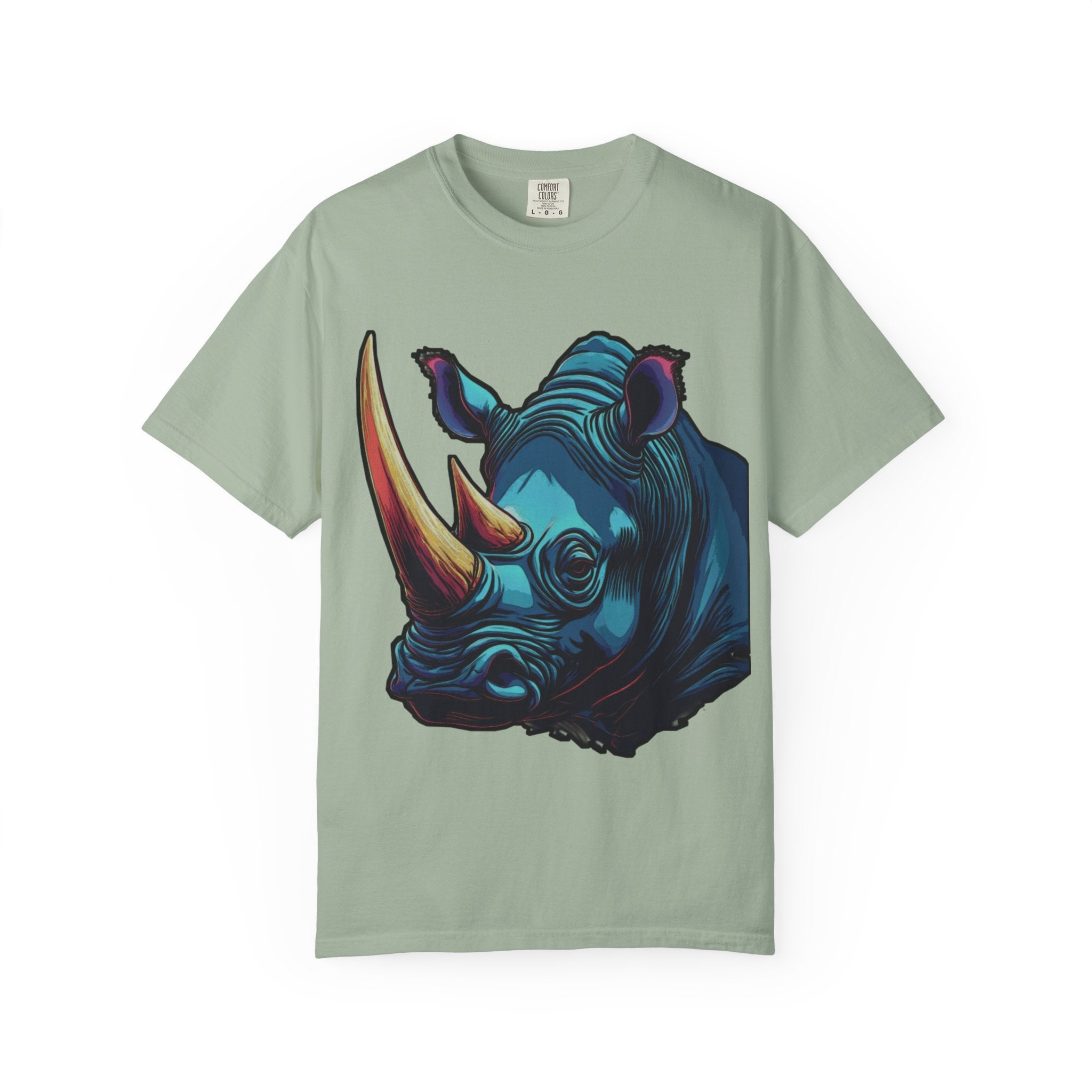 "Rhino Head" Graphic T-Shirt — Bold Animal