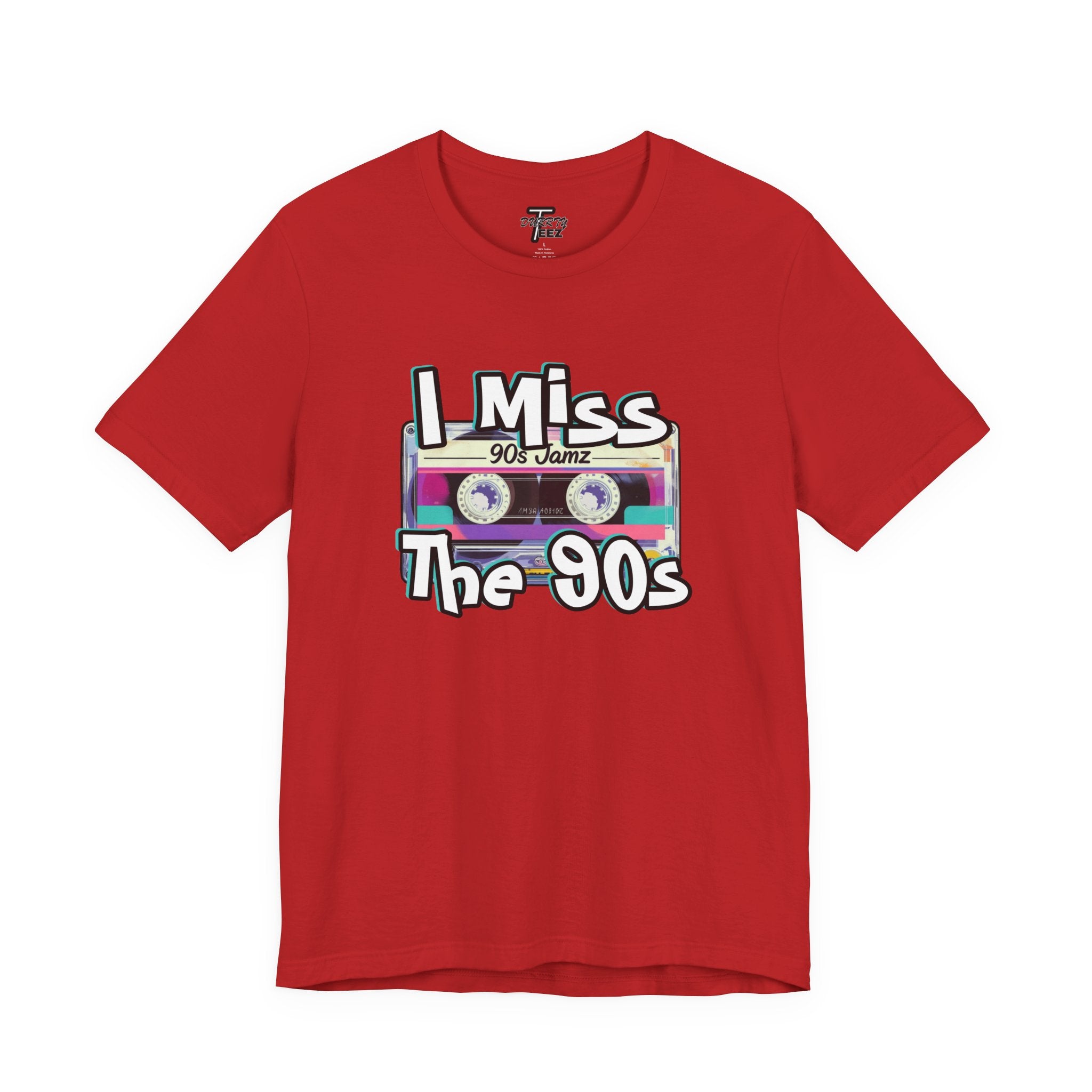 "I Miss The 90s" Retro Cassette Nostalgia Graphic Tee