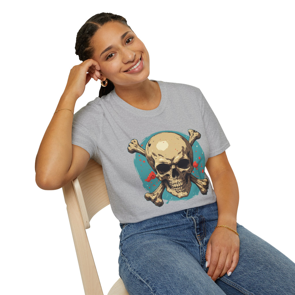 "Skull & Crossbones" Retro Pirate Skull Graphic Tee