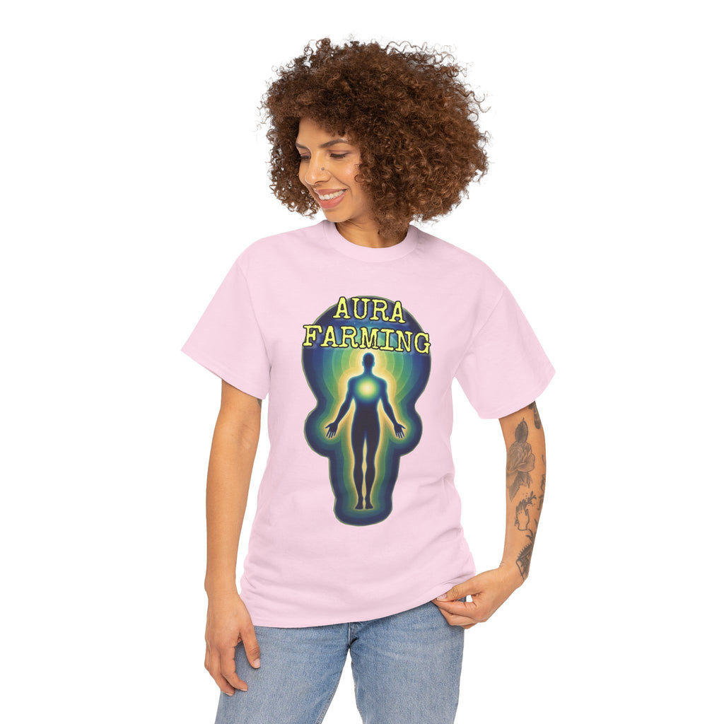 "Aura Farming" — Spiritual Energy Graphic Tee