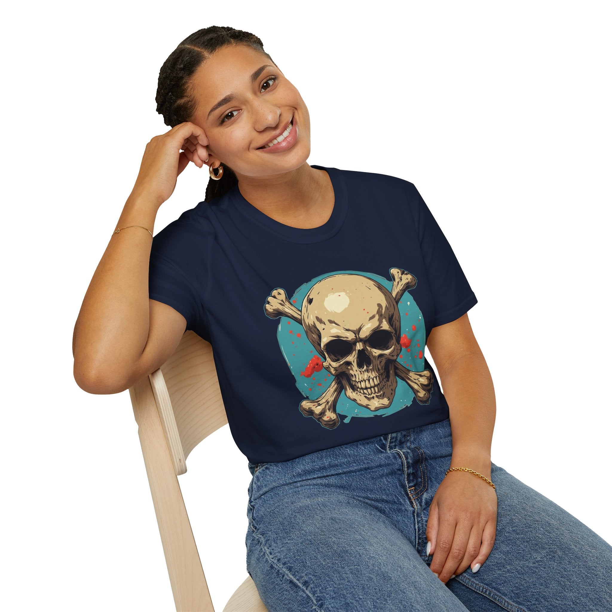 "Skull & Crossbones" Retro Pirate Skull Graphic Tee