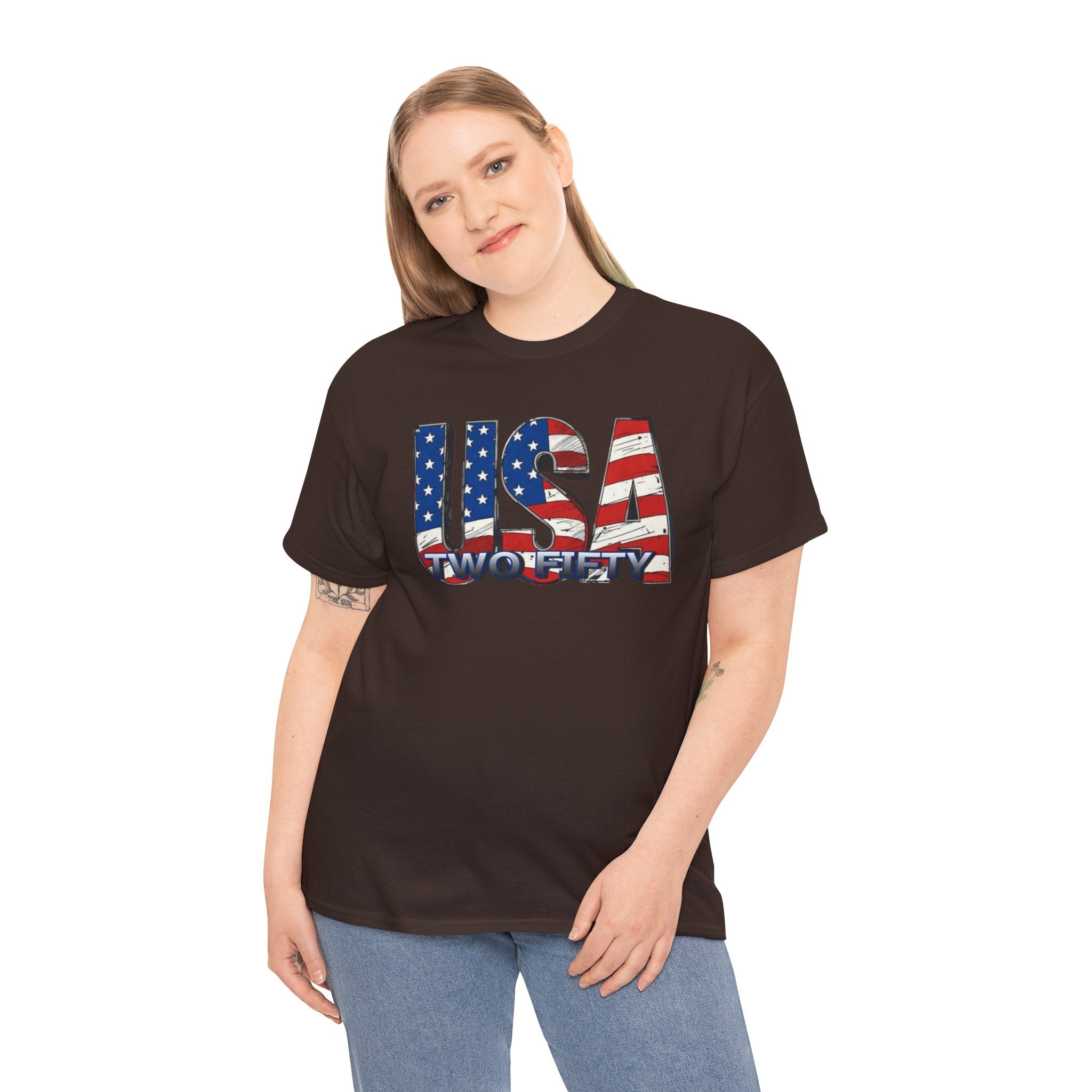 "USA Two Fifty" – 250 Years Patriotic America Graphic Tee