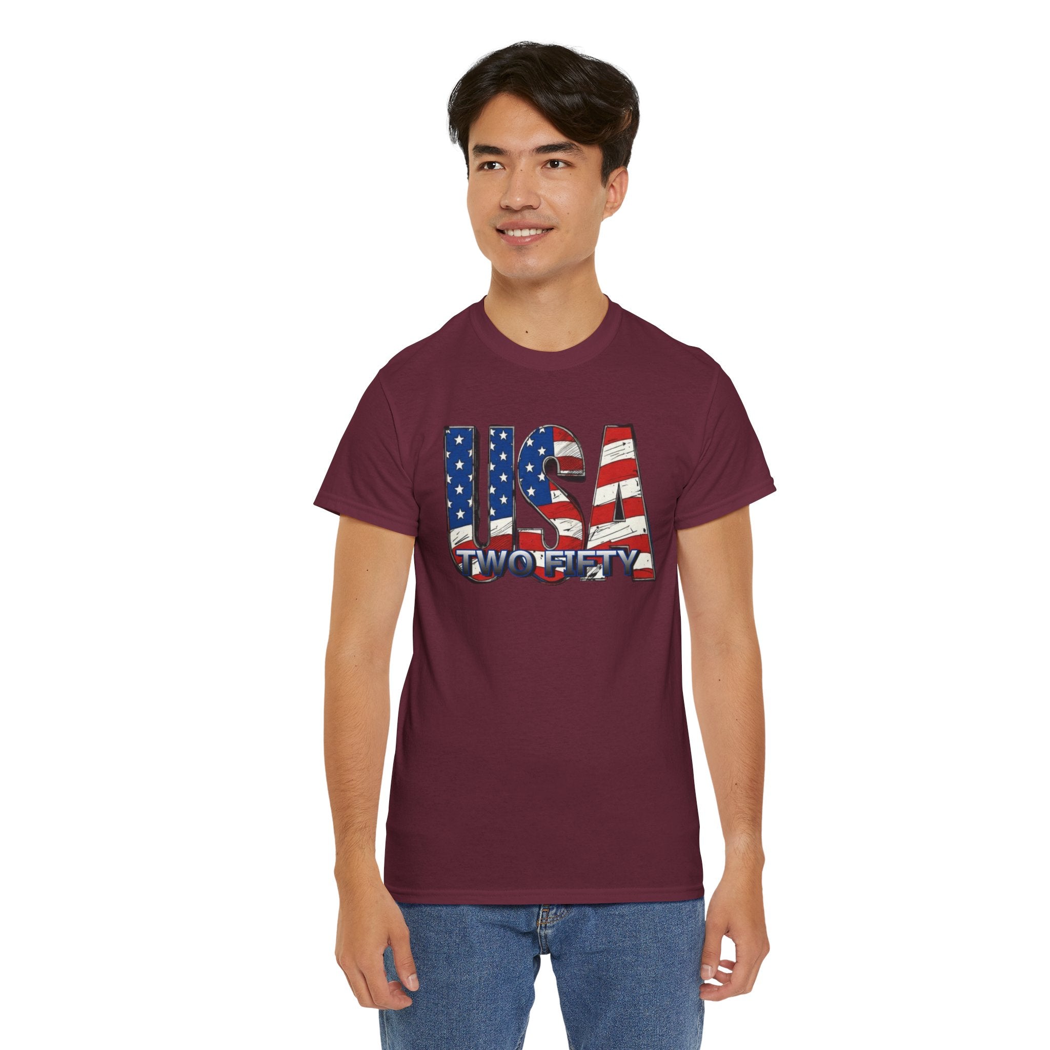 "USA Two Fifty" – 250 Years Patriotic America Graphic Tee