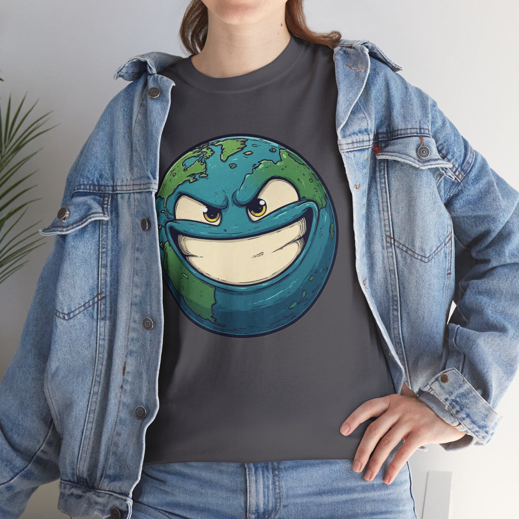 "Smirking Earth" Graphic Tee
