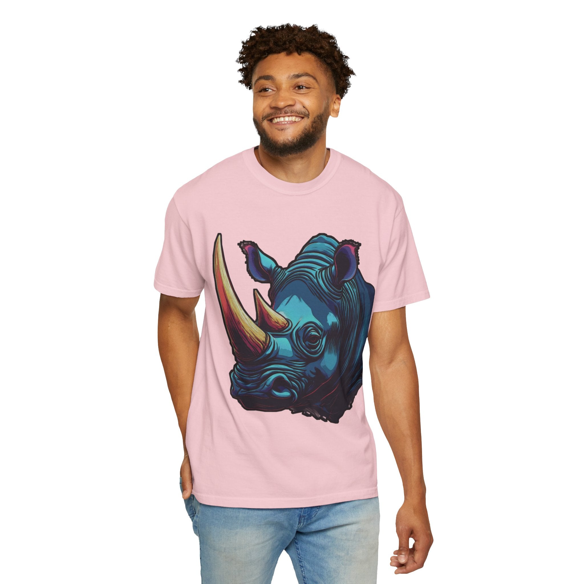"Rhino Head" Graphic T-Shirt — Bold Animal
