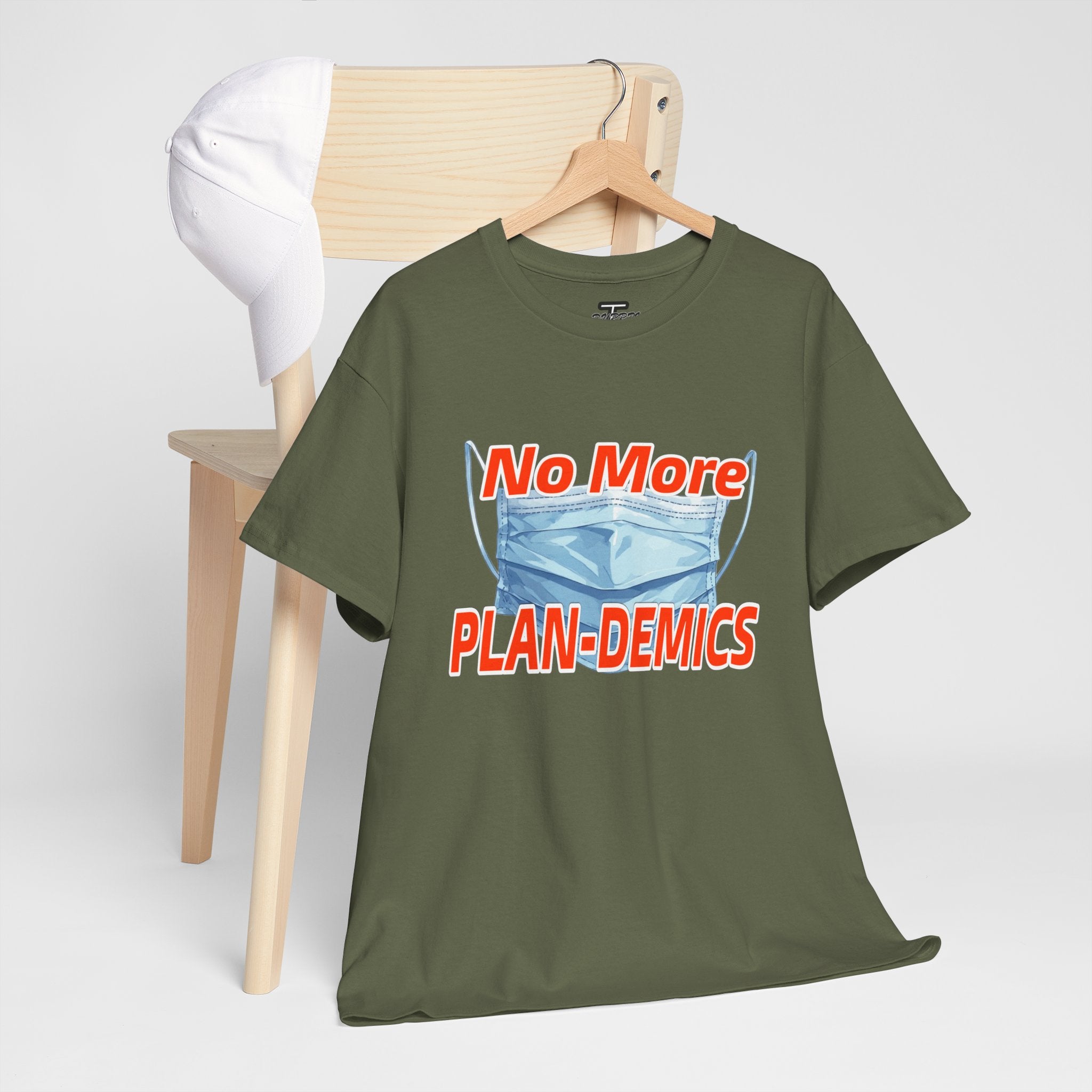 "No More PLAN-DEMICS" Mask Protest Graphic Tee