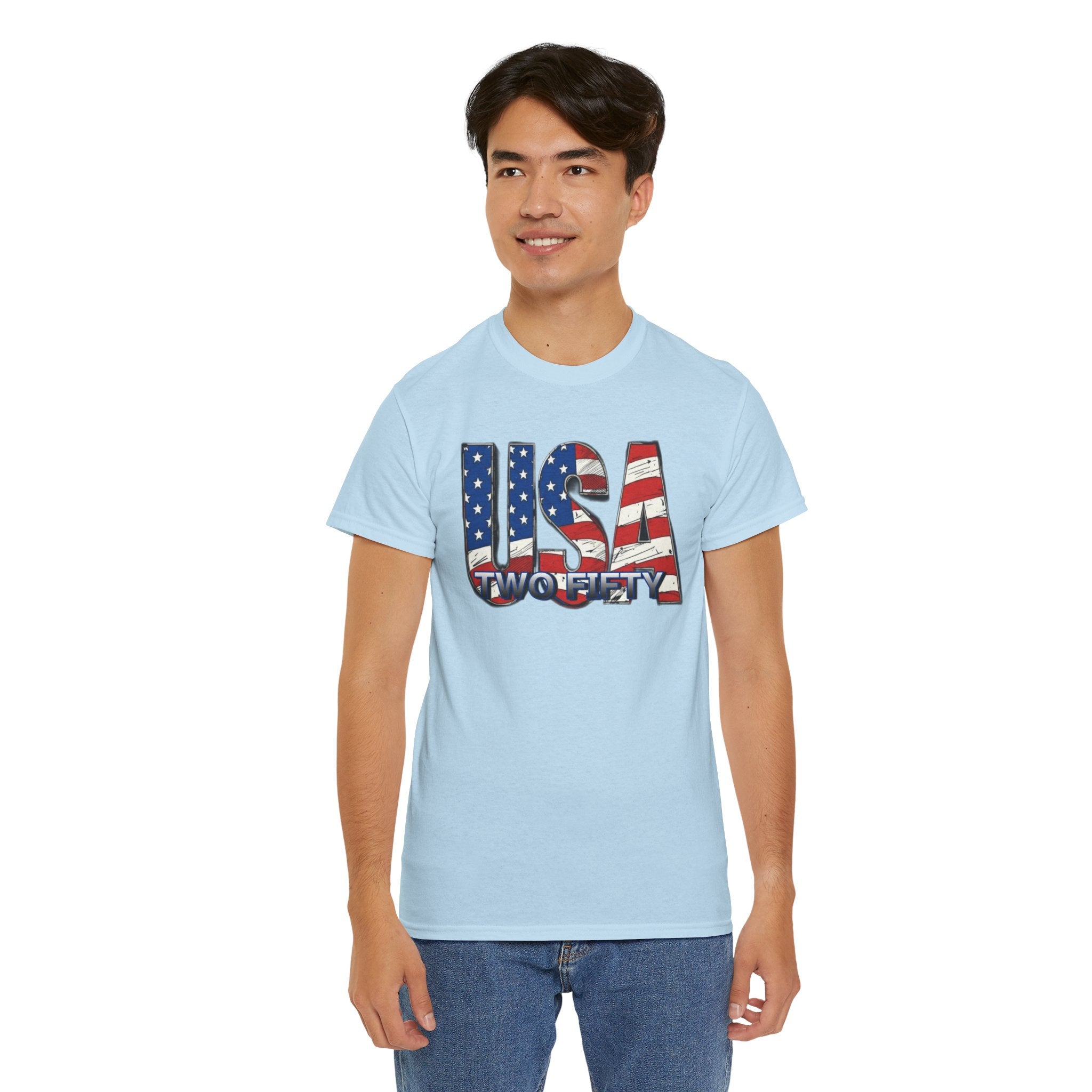 "USA Two Fifty" – 250 Years Patriotic America Graphic Tee