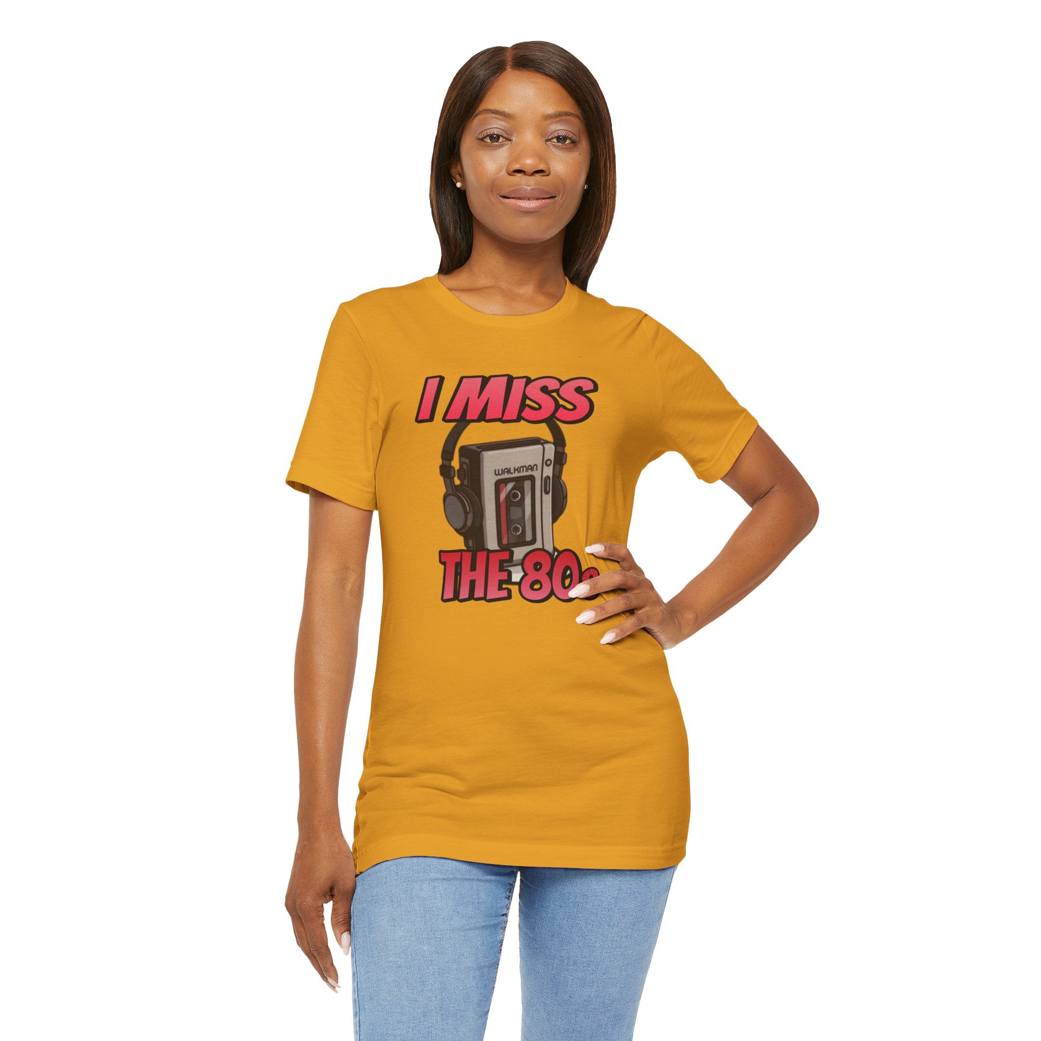 "I Miss the 80s" Retro Walkman Nostalgia Graphic Tee