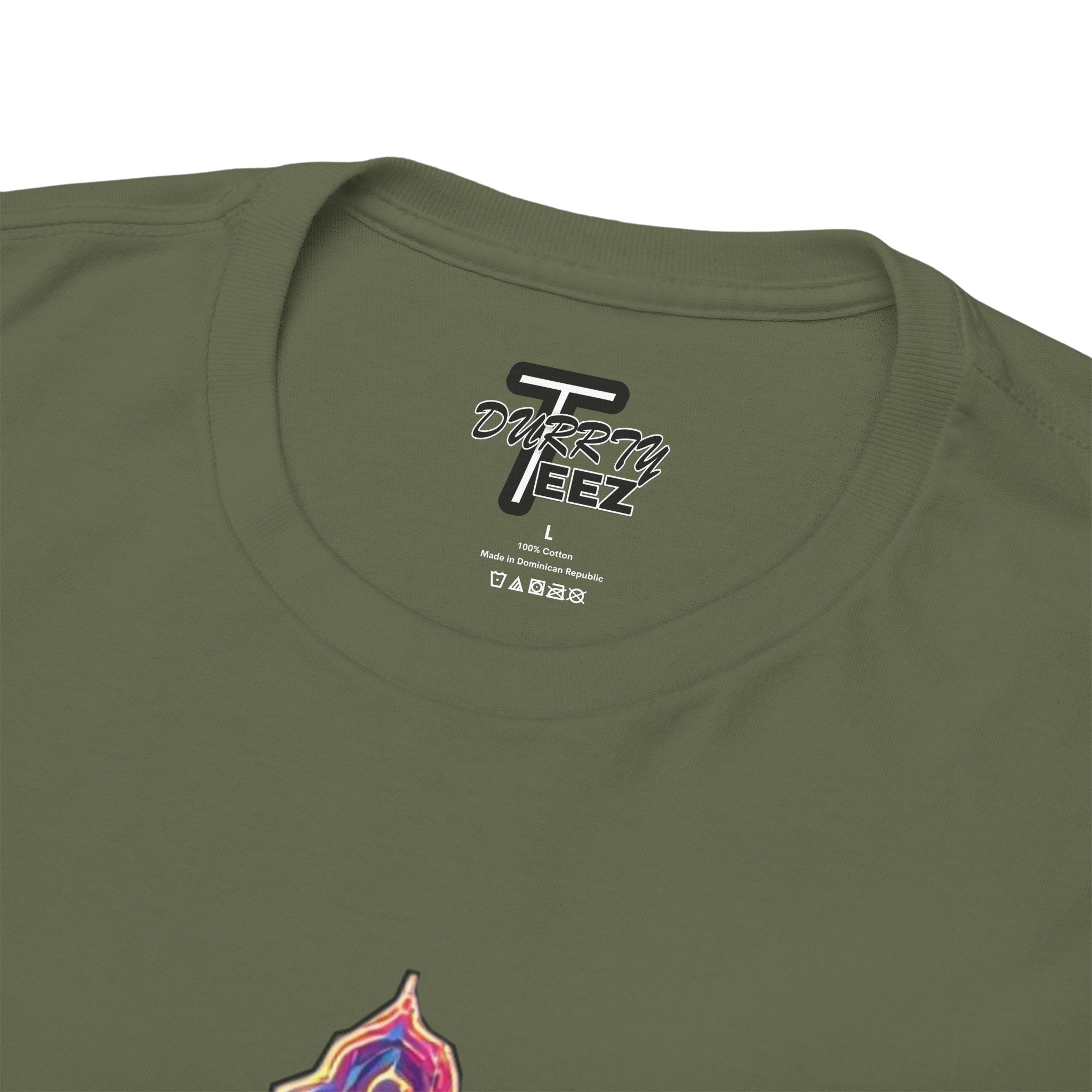 "Self Sacrifice" Neon Christian Cross Graphic Tee