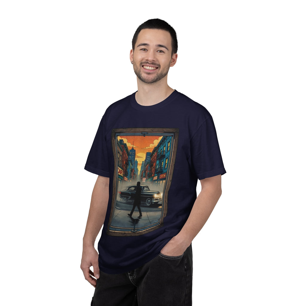 "Walking Alone" City Sidewalk Graphic Tee