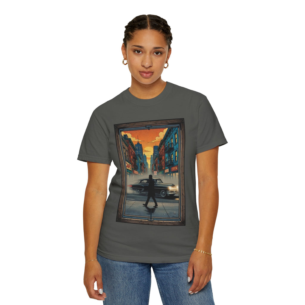 "Walking Alone" City Sidewalk Graphic Tee
