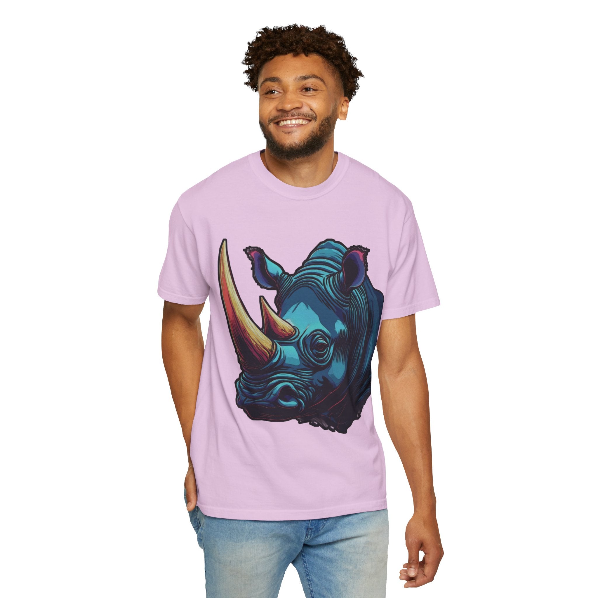 "Rhino Head" Graphic T-Shirt — Bold Animal