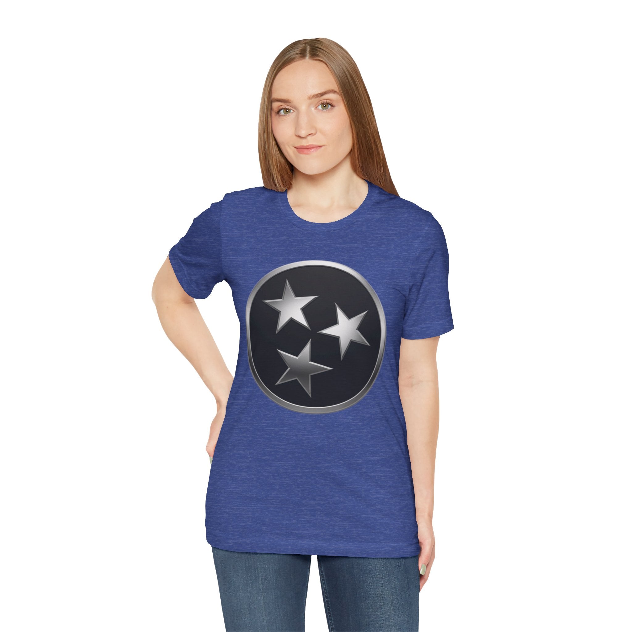 "Tennessee Pride" Metallic Black State Emblem Graphic Tee