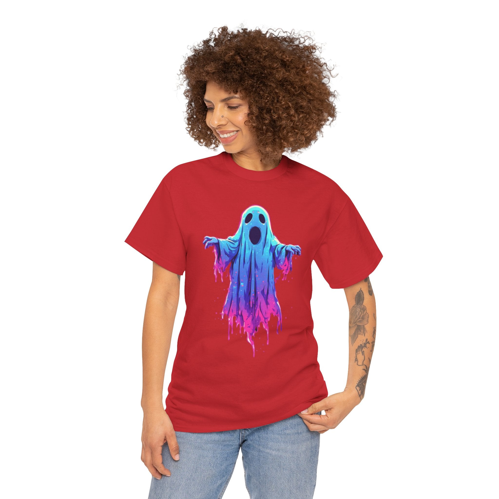 "Ghost Drip" Neon Ghost Graphic Tee