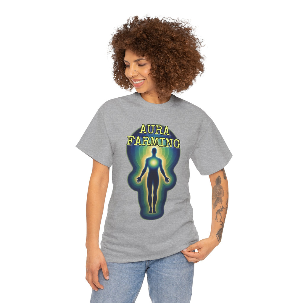 "Aura Farming" — Spiritual Energy Graphic Tee