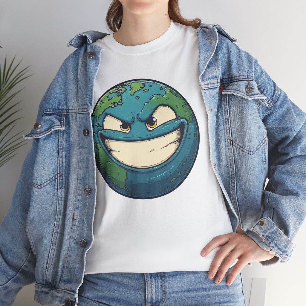 "Smirking Earth" Graphic Tee