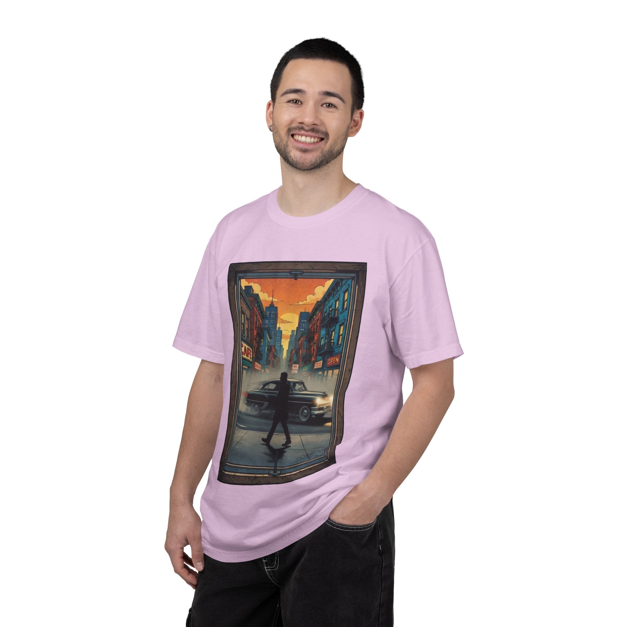 "Walking Alone" City Sidewalk Graphic Tee