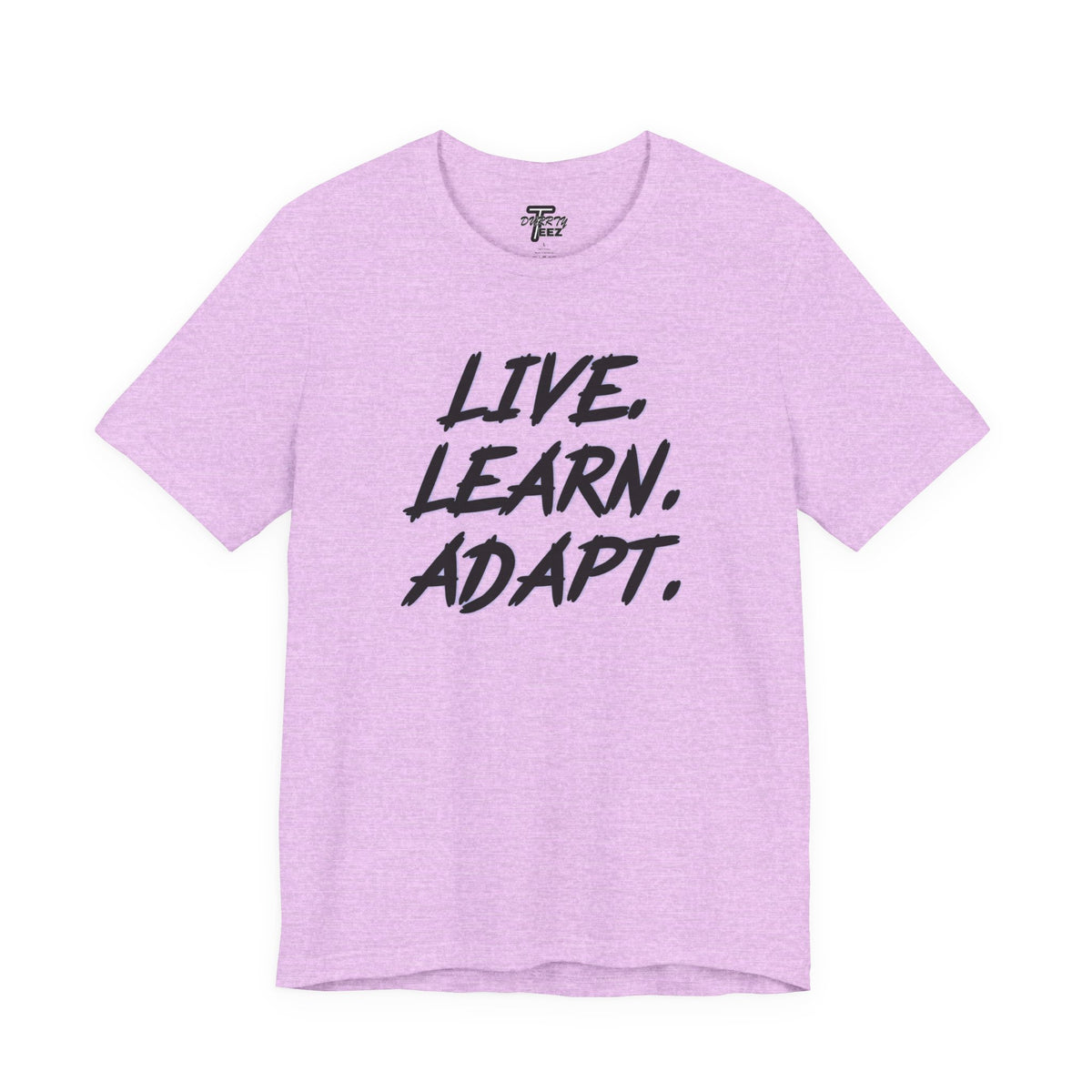 "Live. Learn. Adapt." Inspirational Motivational Graphic Tee