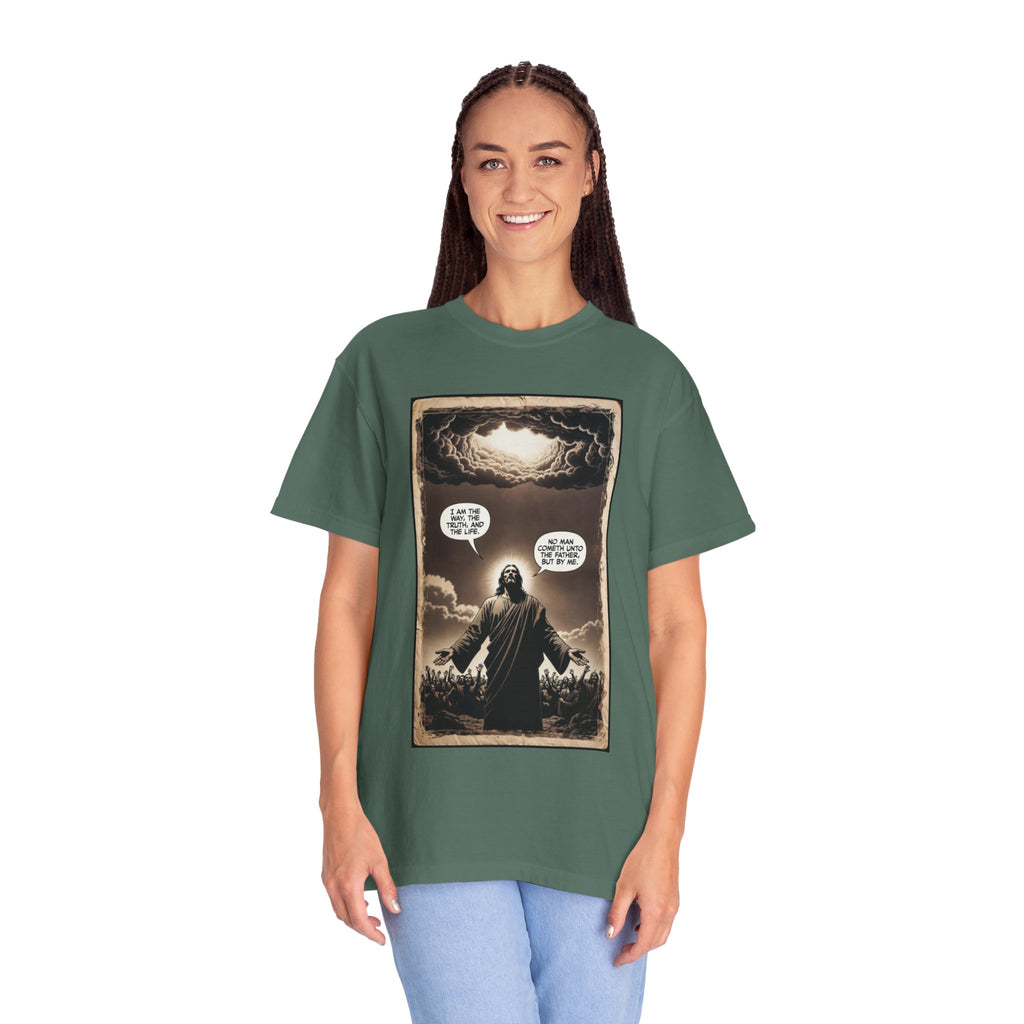 Jesus Comic Panel "I Am The Way" Graphic Tee