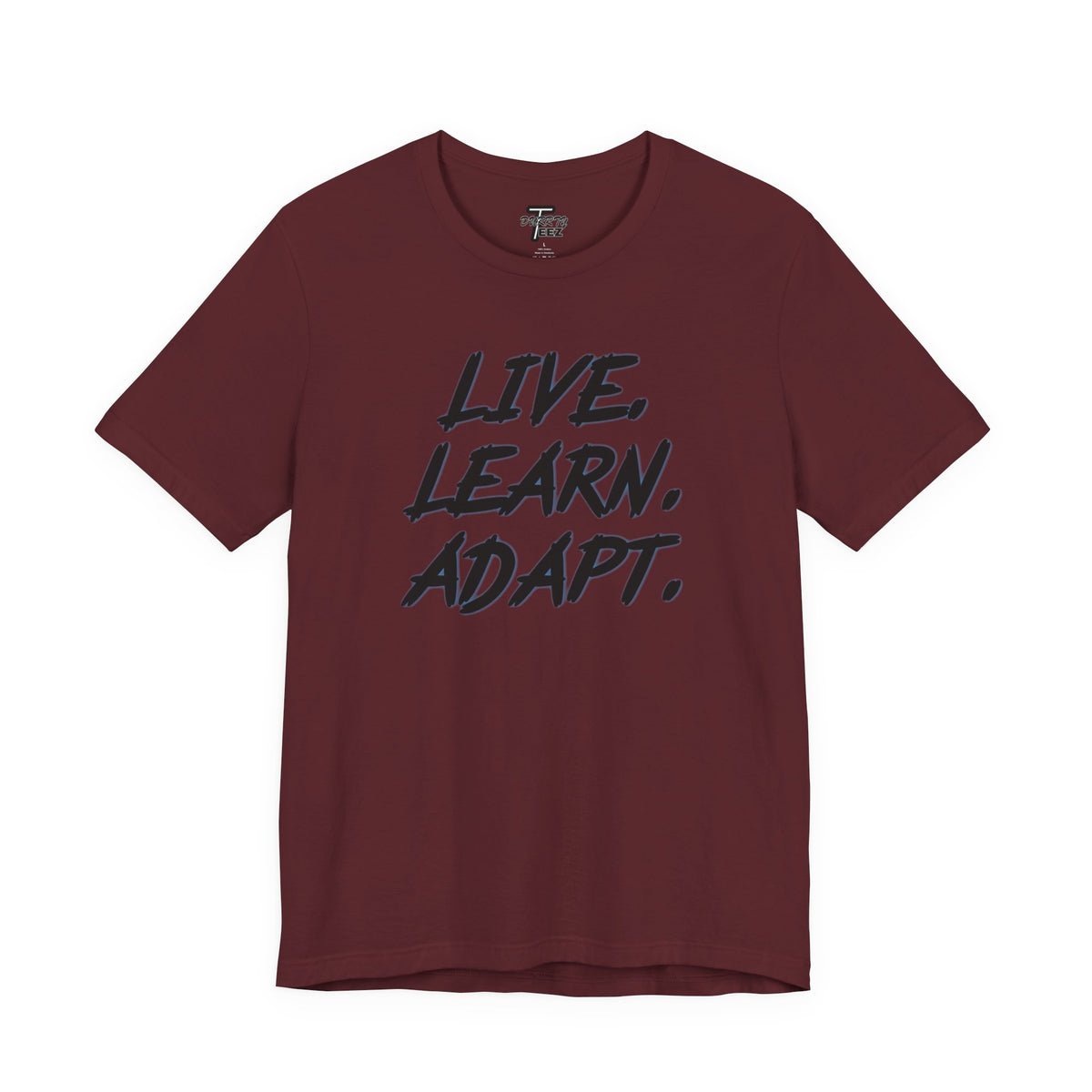 "Live. Learn. Adapt." Inspirational Motivational Graphic Tee