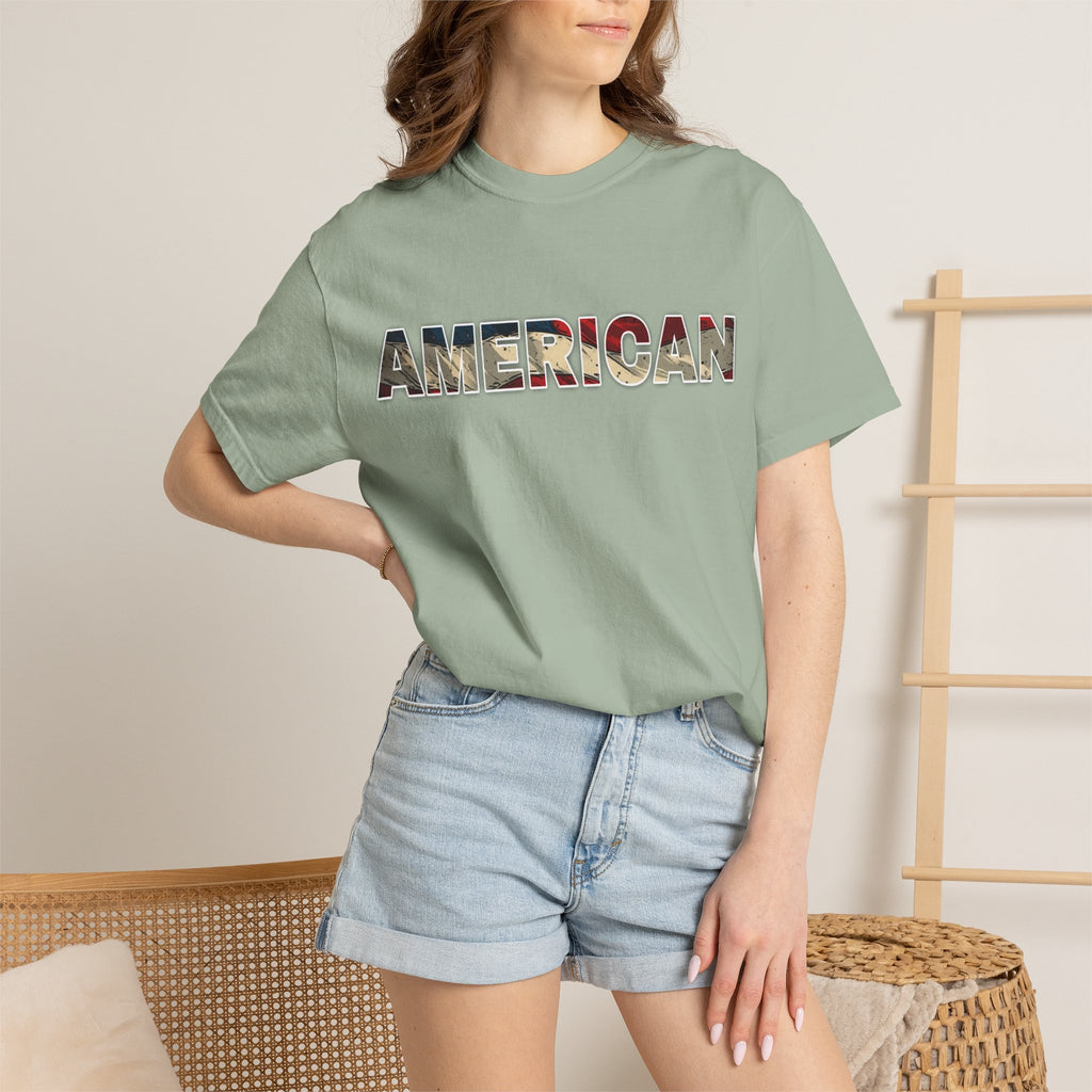 'AMERICAN' Patriotic Graphic Tee