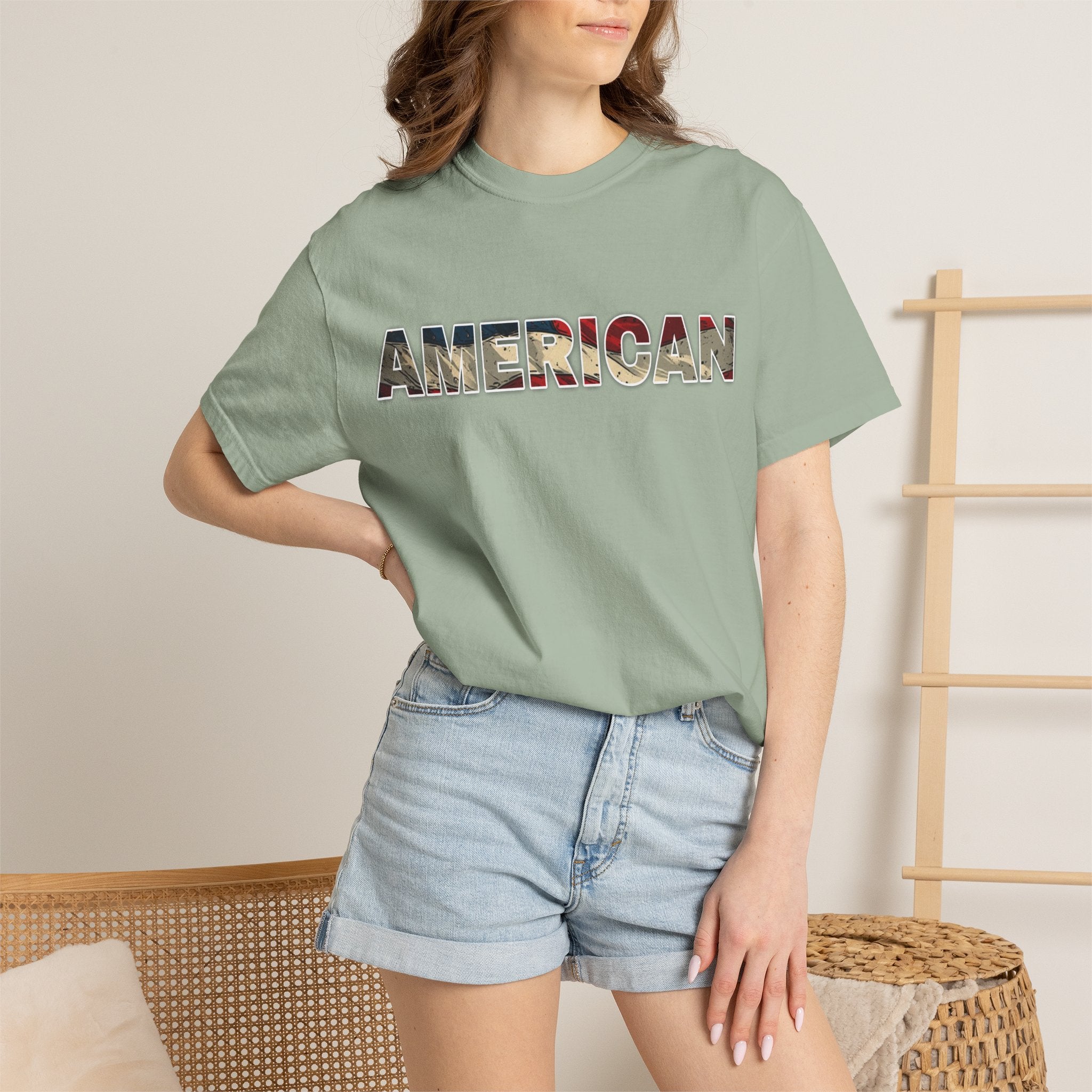 'AMERICAN' Patriotic Graphic Tee