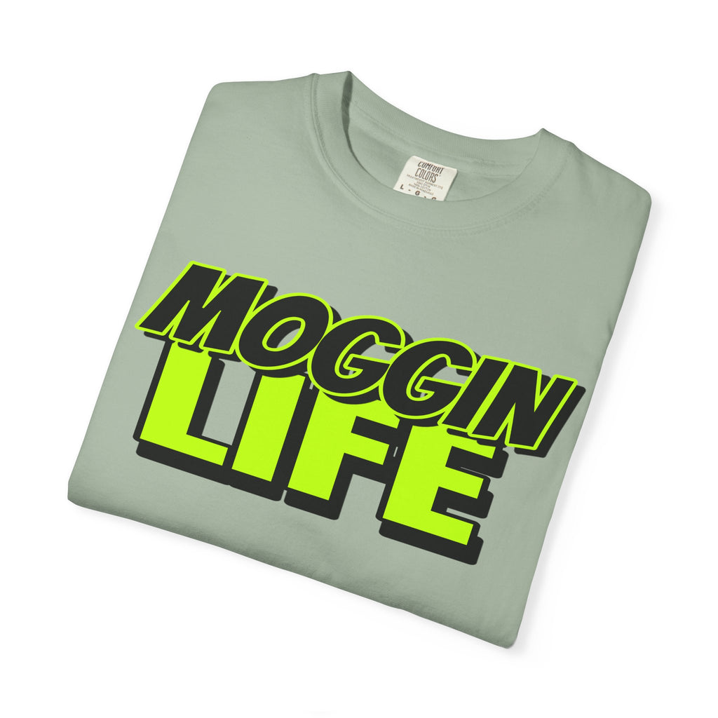 "Moggin Life" — Bold Neon Graphic Tee