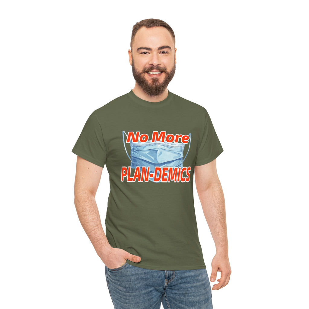"No More PLAN-DEMICS" Mask Protest Graphic Tee