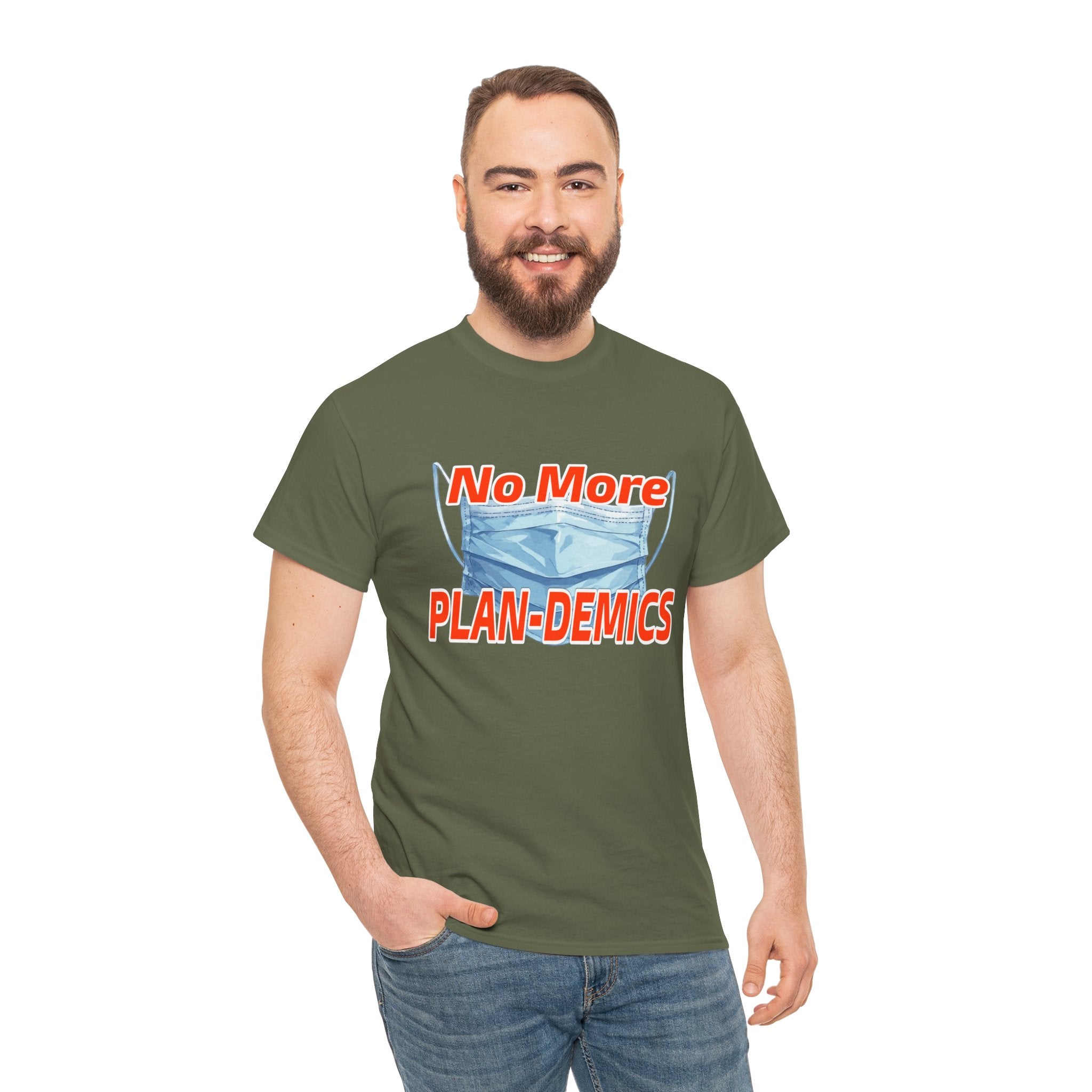 "No More PLAN-DEMICS" Mask Protest Graphic Tee